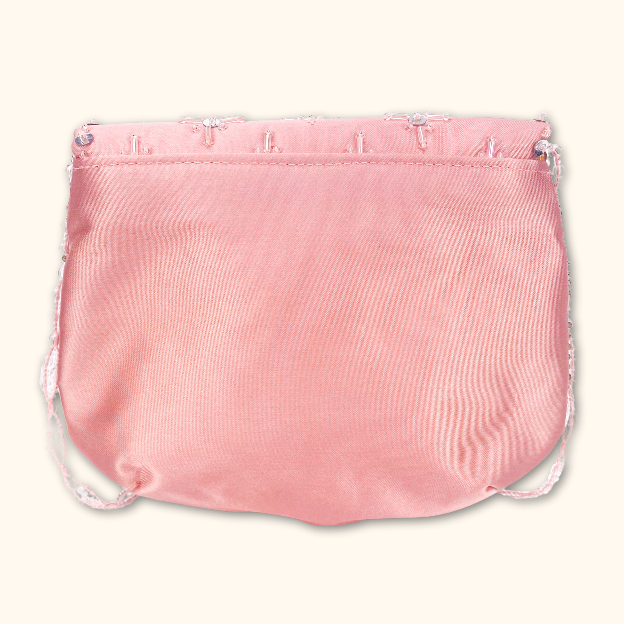 Pink Beaded Crossbody Bag - - Bags