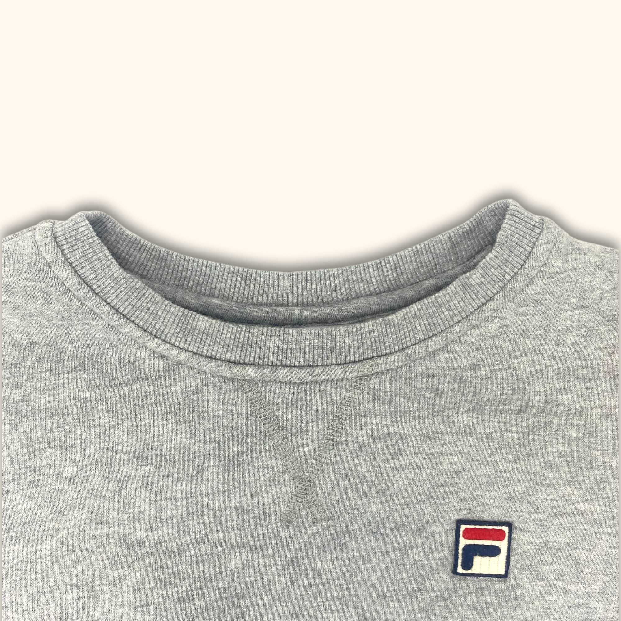 Fila Grey Long Sleeve Sweatshirt - Size Small - - Jumpers