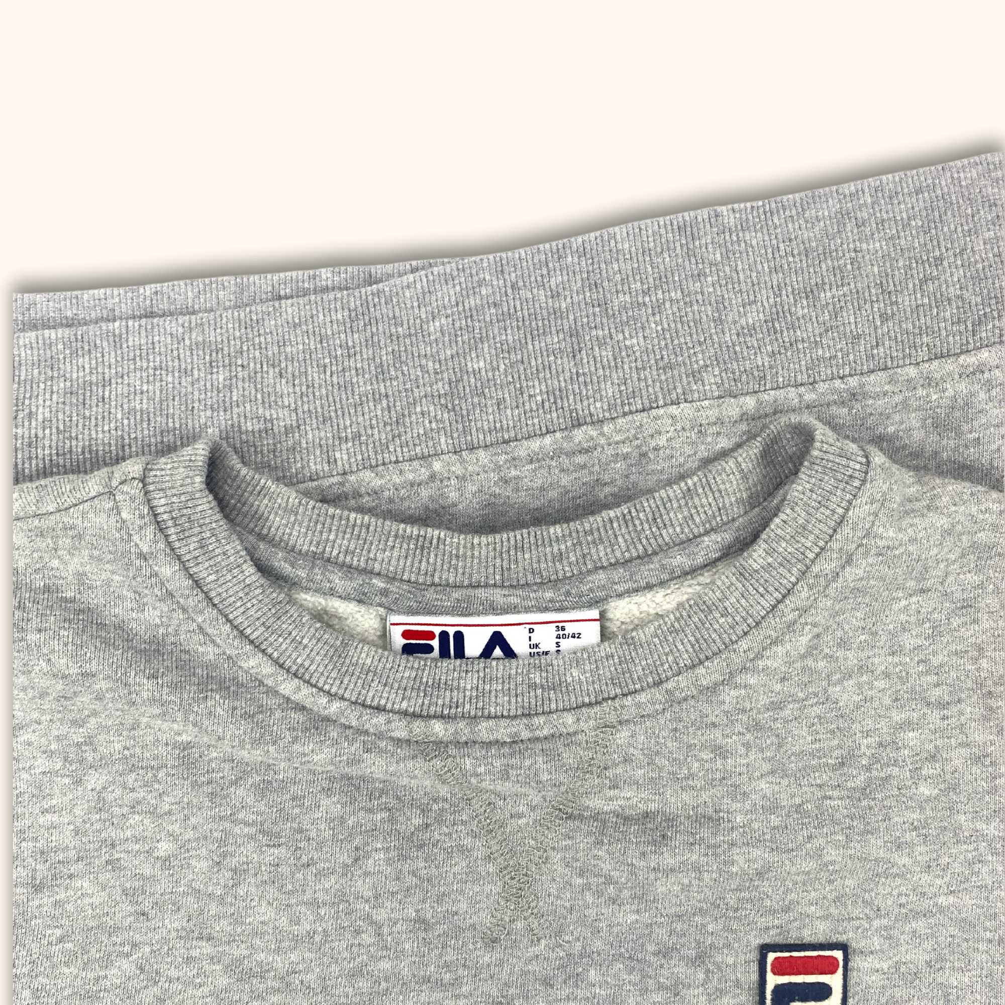 Fila Grey Long Sleeve Sweatshirt - Size Small - - Jumpers