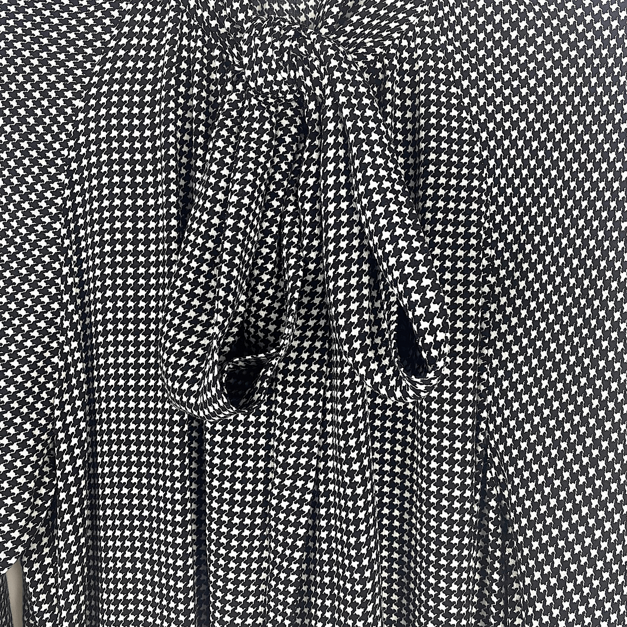 Zara Black Long Sleeve Gingham Midi Dress - Size XS -  - Dresses