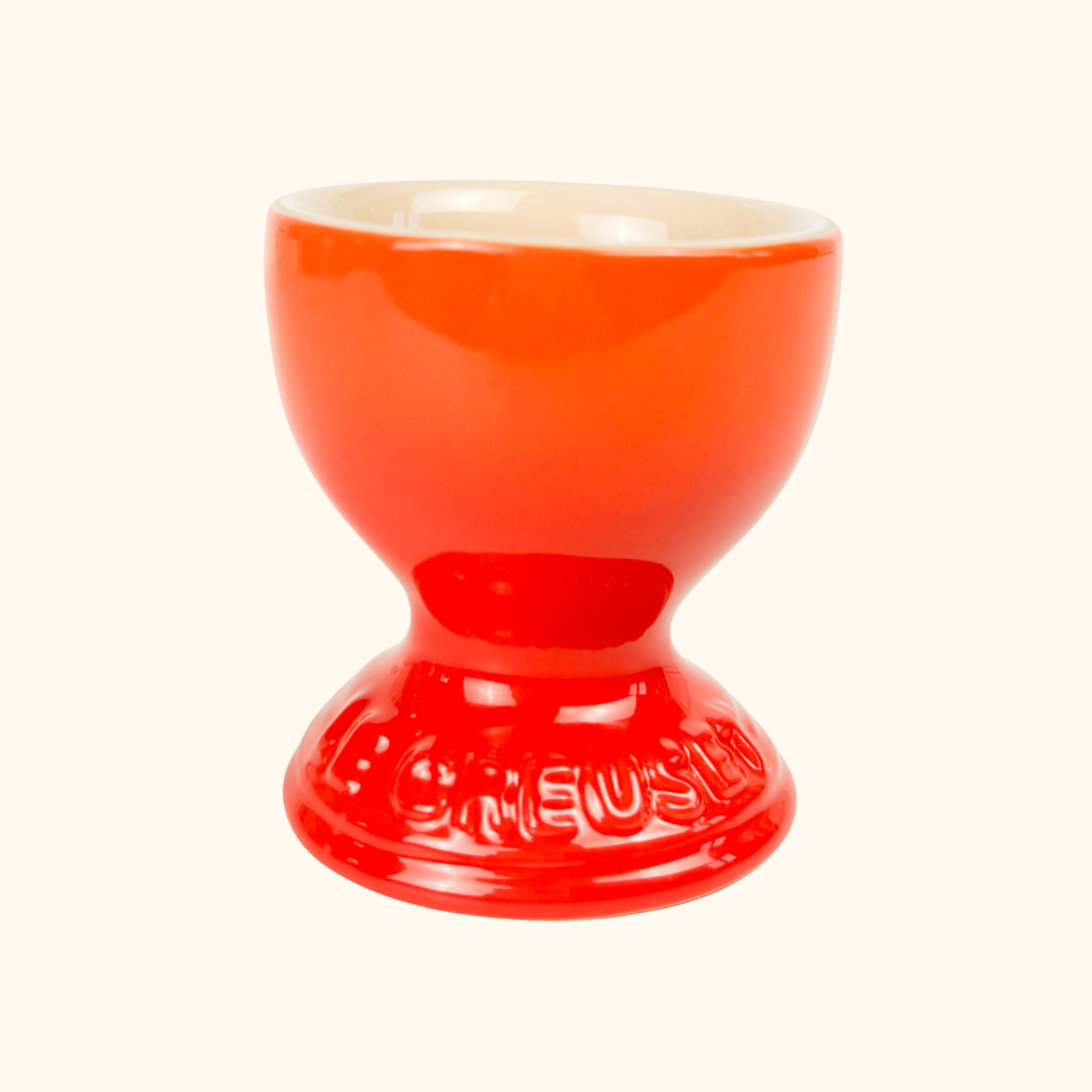 Le Creuset Volcanic Orange Stoneware Egg Cup Le Creuset