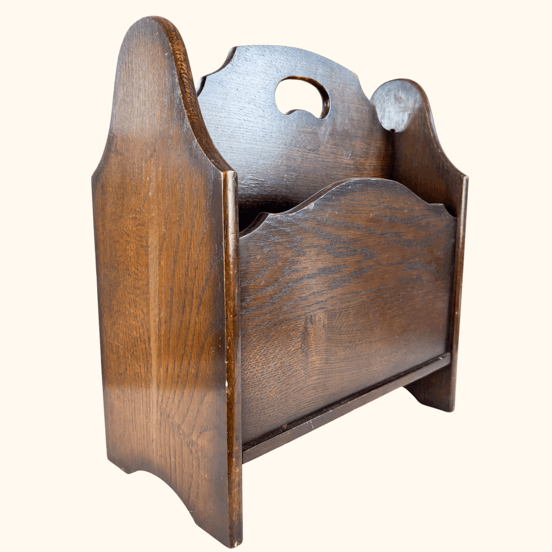 Solid Mahogany Wooden Magazine Rack Sunshine Thrift