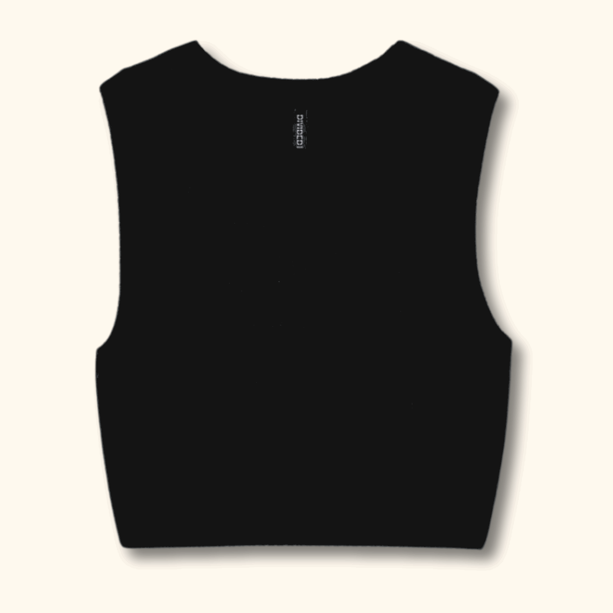 H&M Black Cropped Sweater Vest - Size XS -  - Knitwear