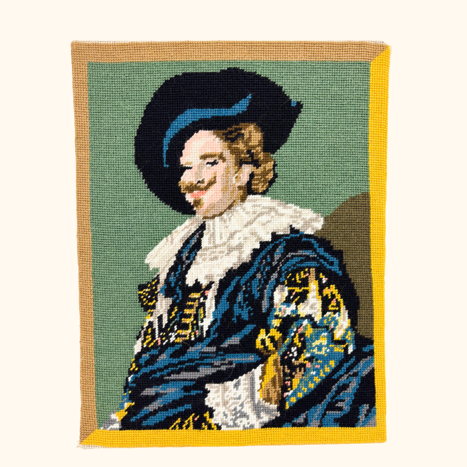 The Laughing Cavalier Frans Hal Needlepoint Wall Art Sunshine Thrift