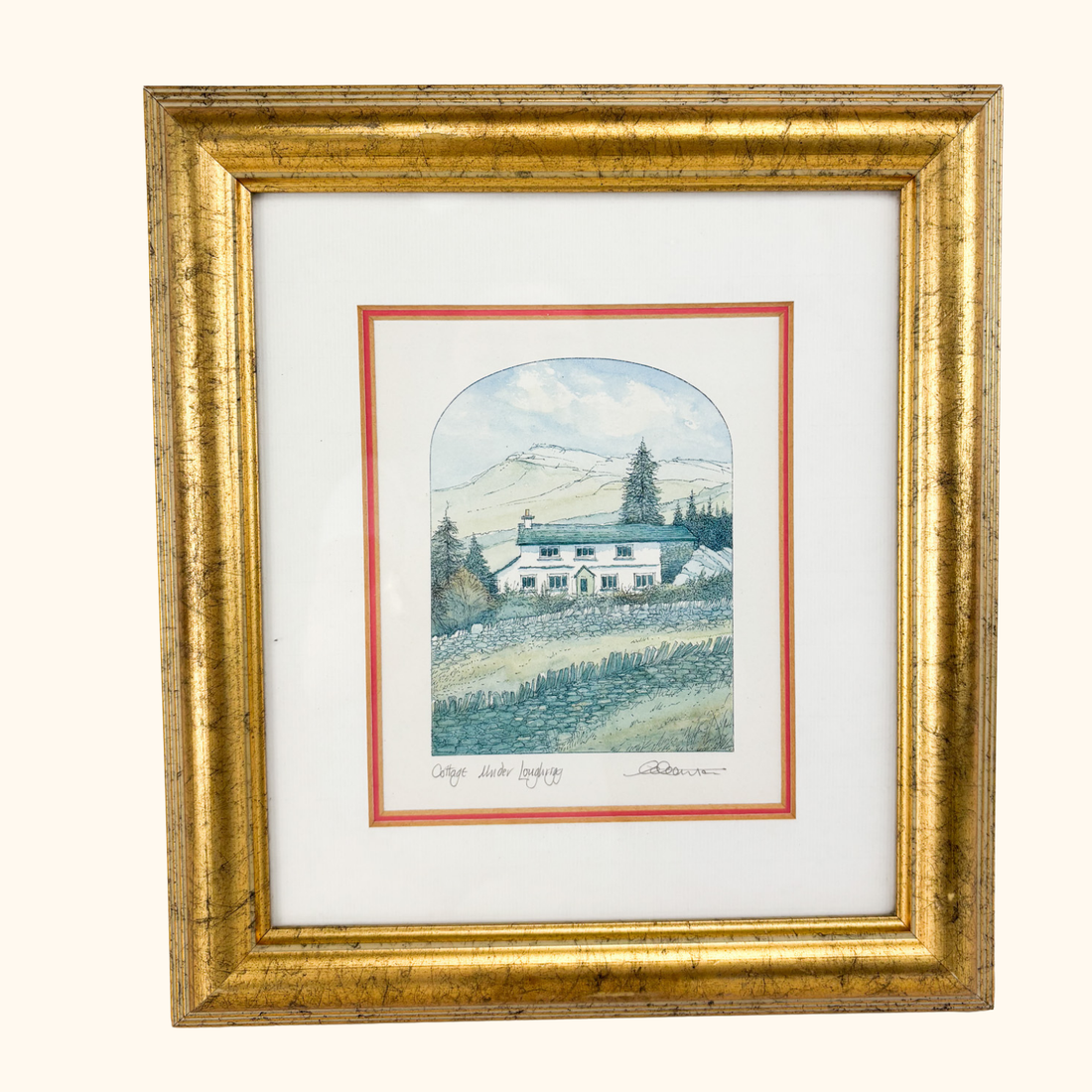 Cottage Under Loughrigg Framed Print Sunshine Thrift