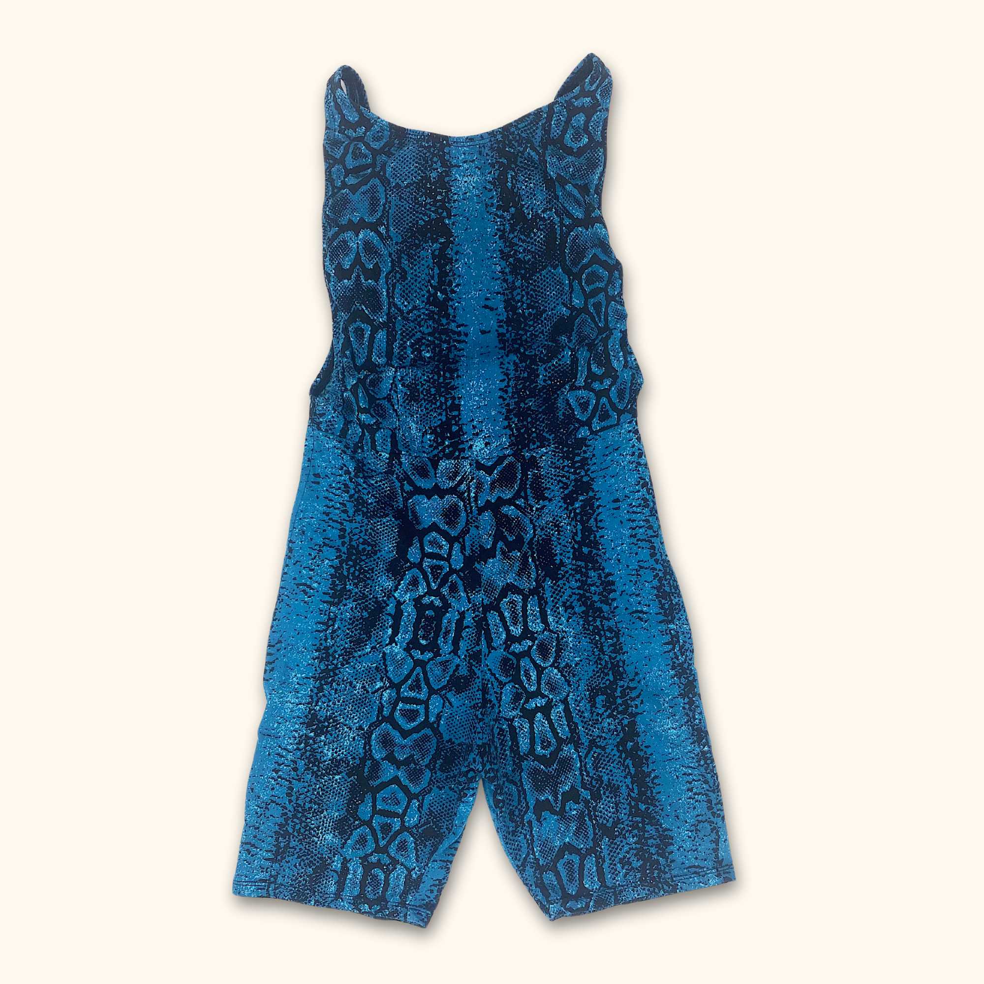 Motel Blue Snake Print Playsuit - Size XS -  - Playsuits