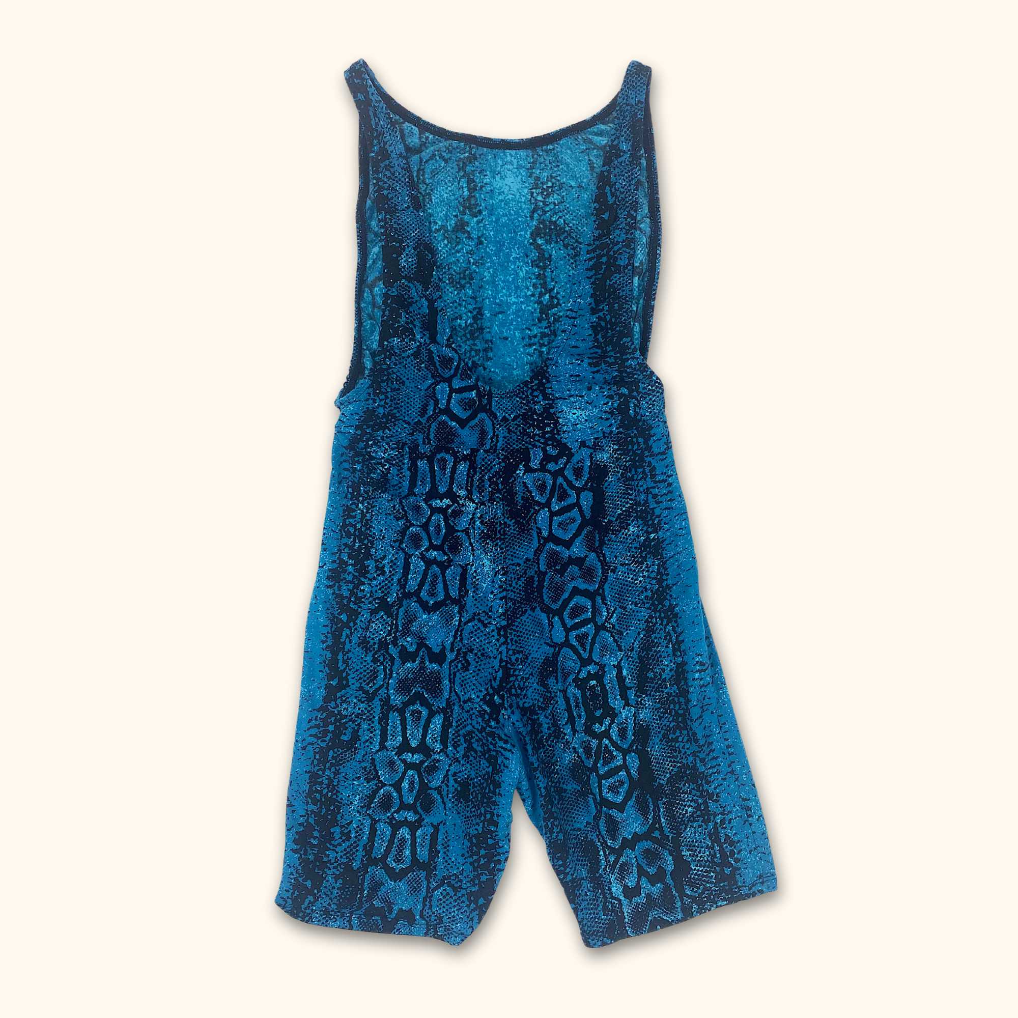 Motel Blue Snake Print Playsuit - Size XS -  - Playsuits