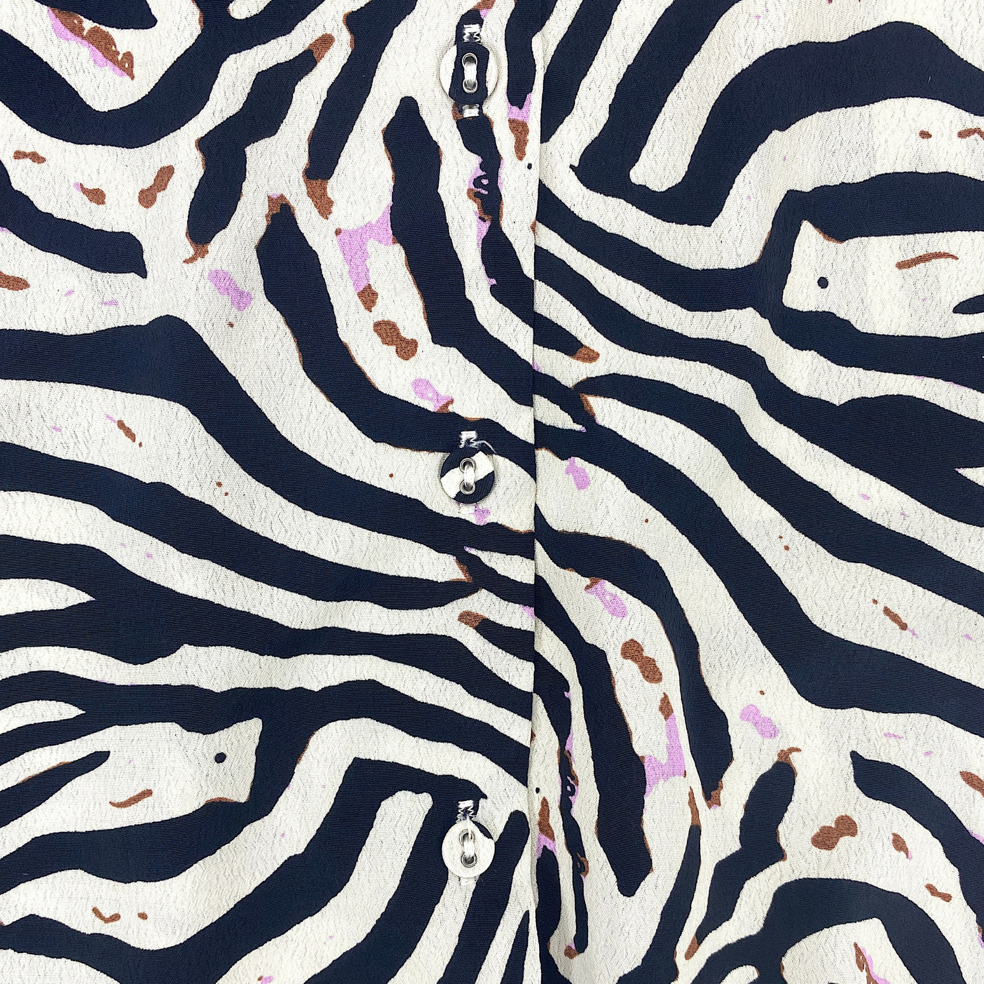 Never Fully Dressed Zebra Oversized Long Sleeve Shirt - Size 10 - - Tops & Shirts