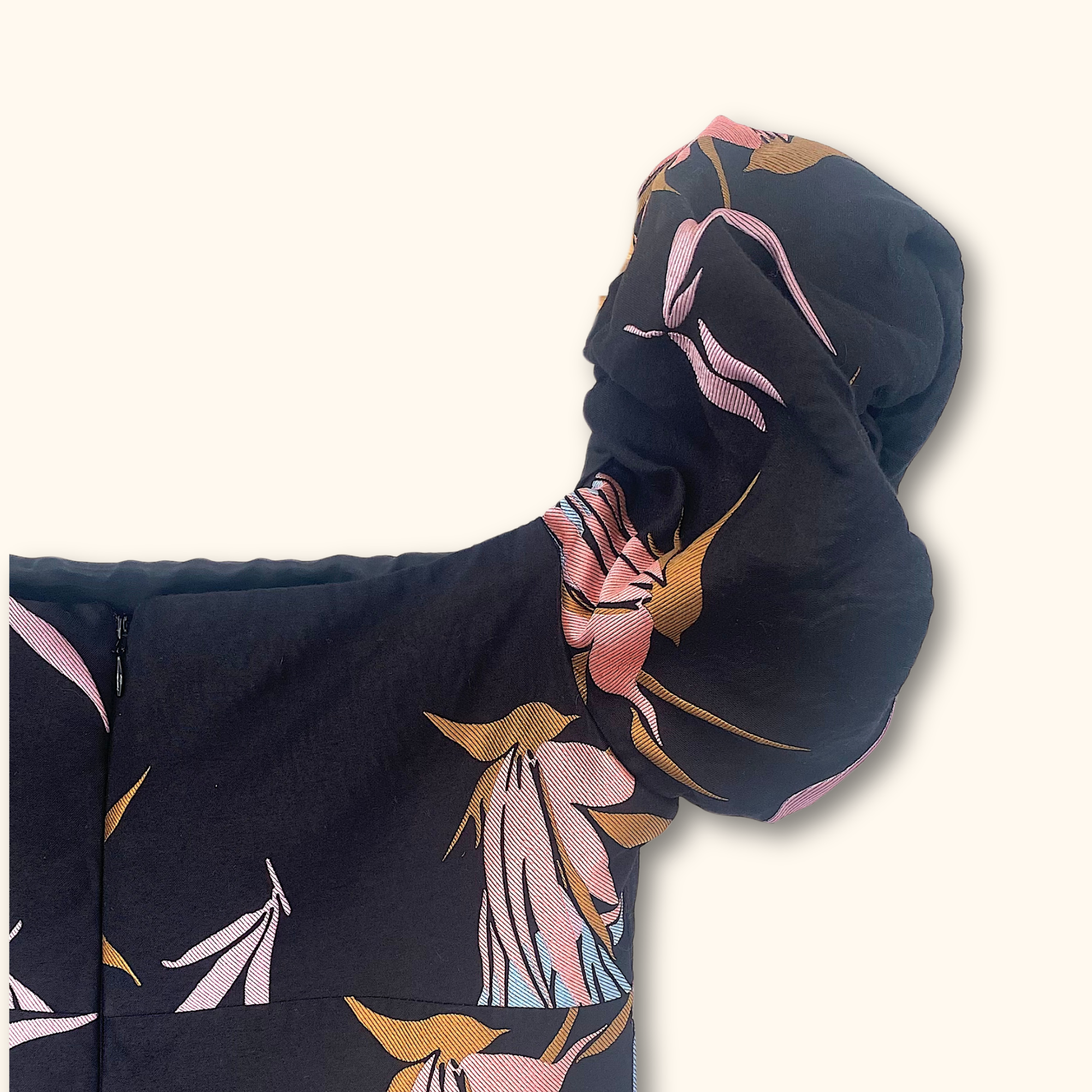 Topshop Black Bandeau Midi Dress with Puff Sleeves - Size 10 - - Dresses