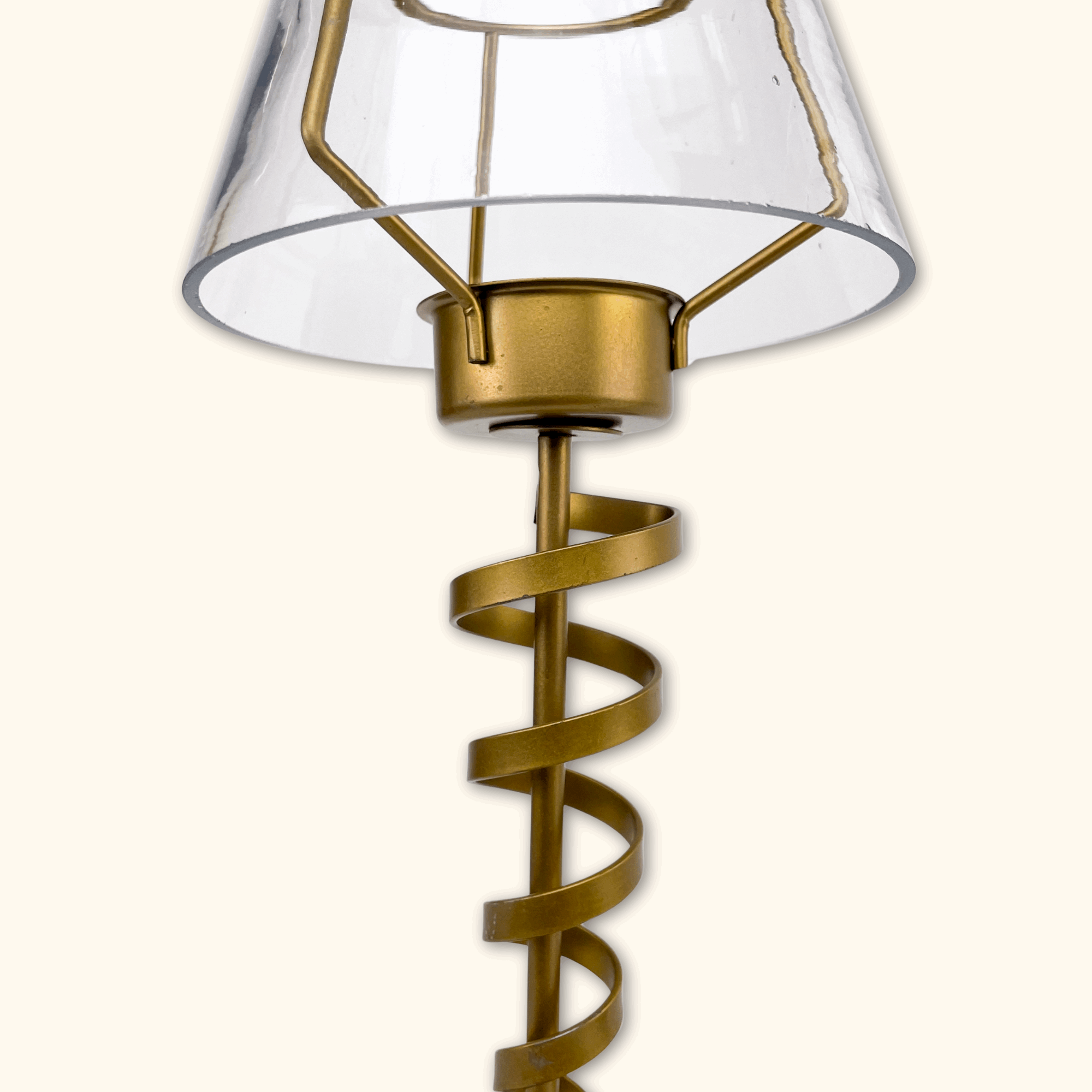 Gold Tea Light Twisted Tea Light Holders - Set of 2 - - Candles & candle holders