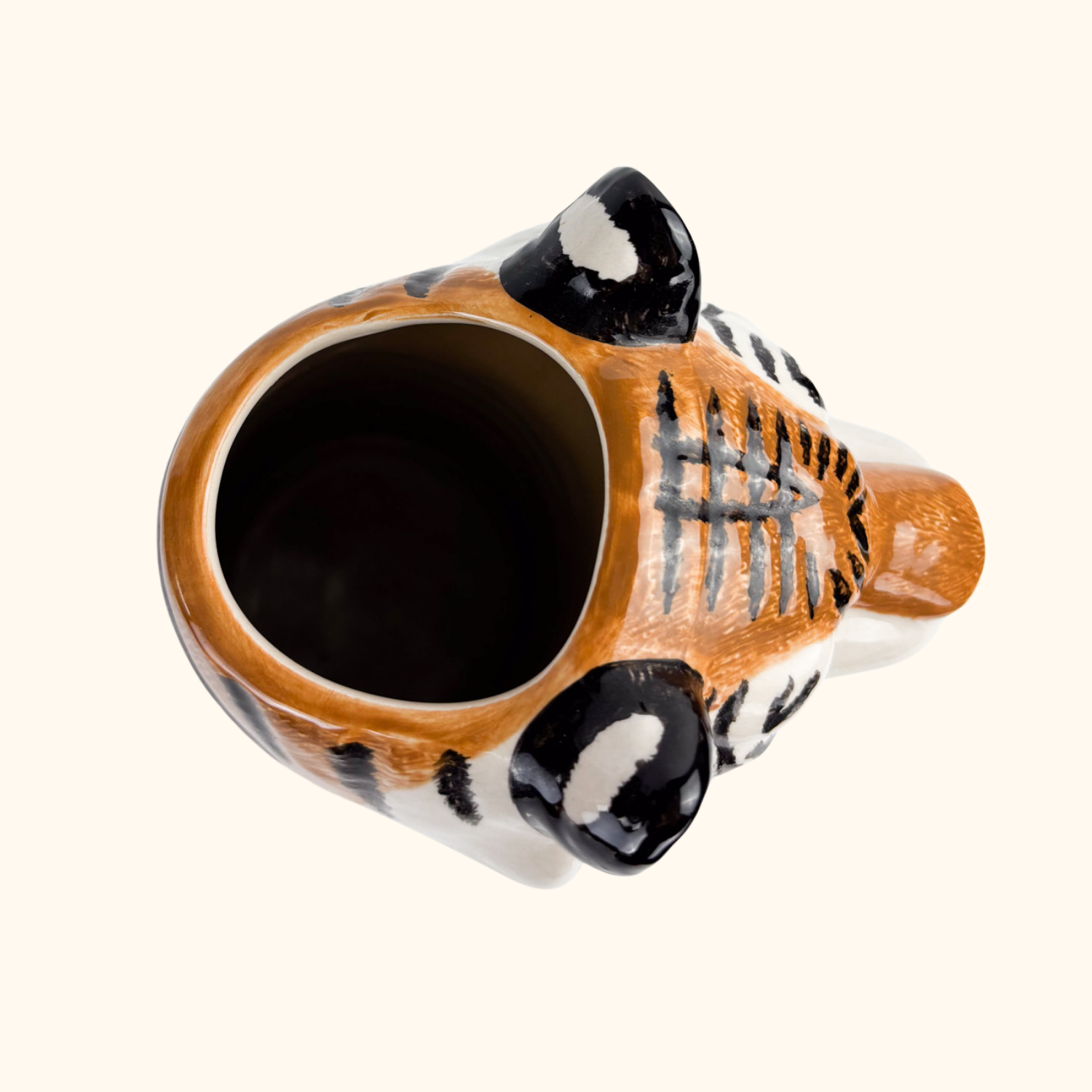 Quail Ceramics Tiger Head Vase - - Vases