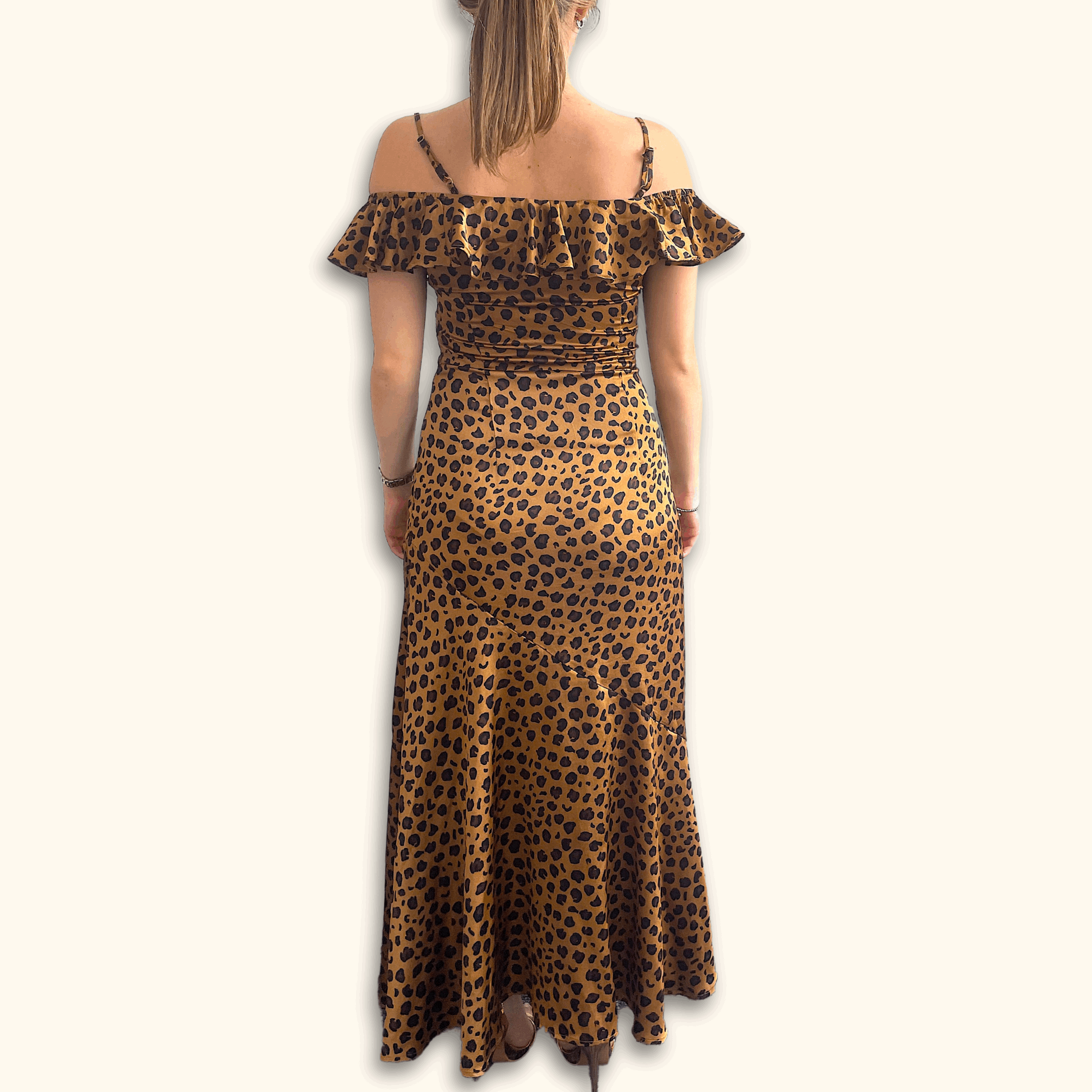 Never Fully Dressed Leopard Print Maxi Cami Dress - Size 8 - - Dresses