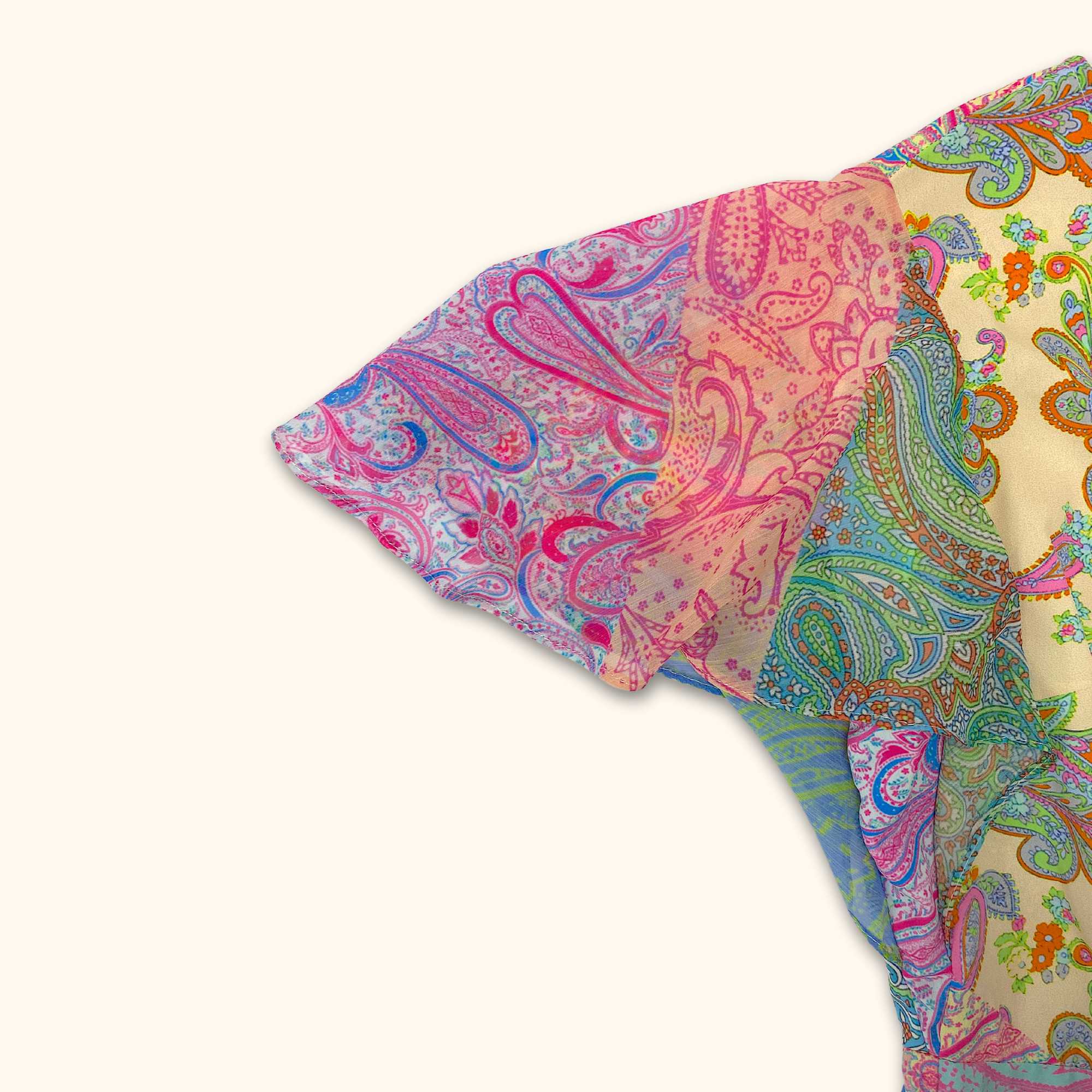 Never Fully Dressed Mixed Paisley Printed Midi Dress - Size 6 - - Dresses