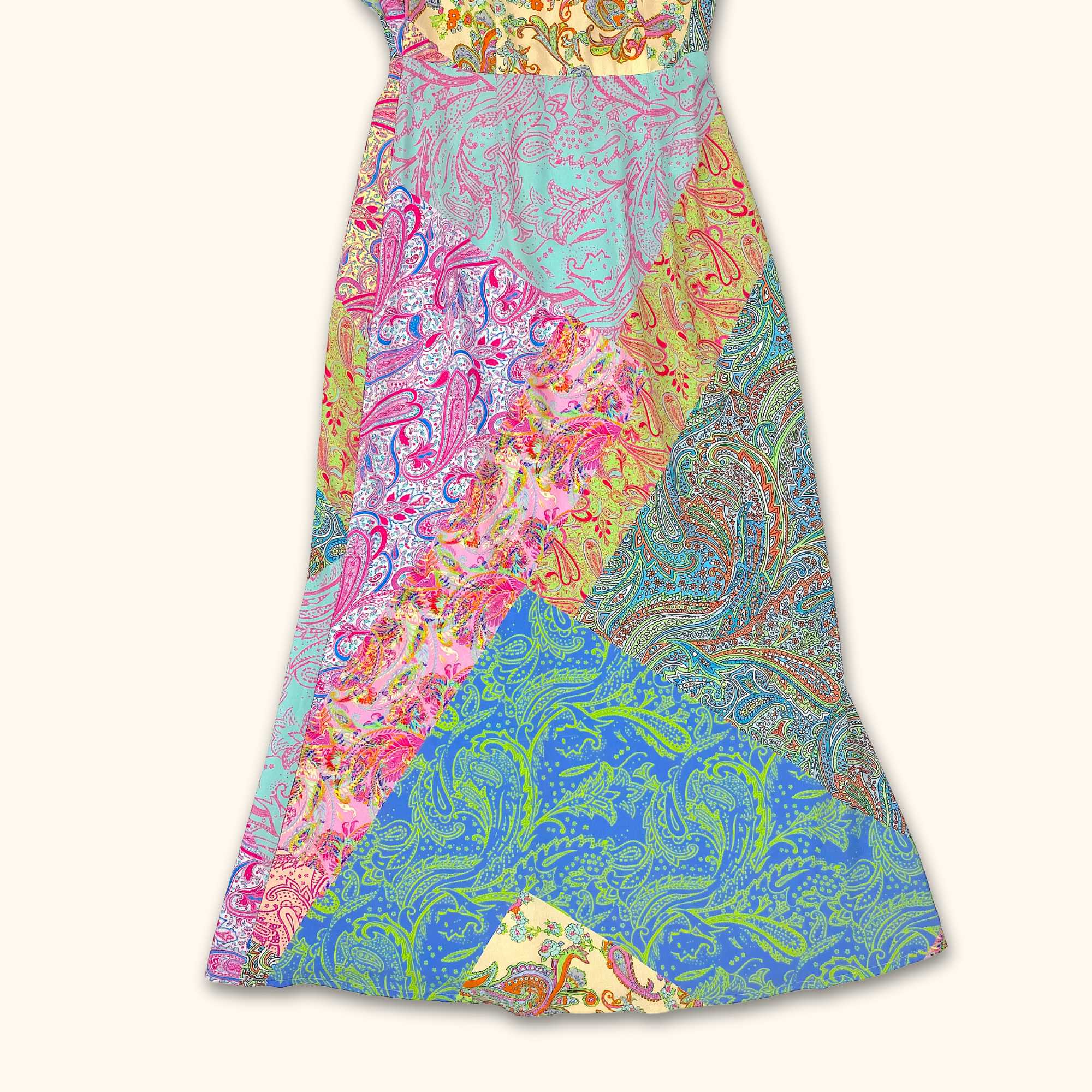 Never Fully Dressed Mixed Paisley Printed Midi Dress - Size 6 - - Dresses