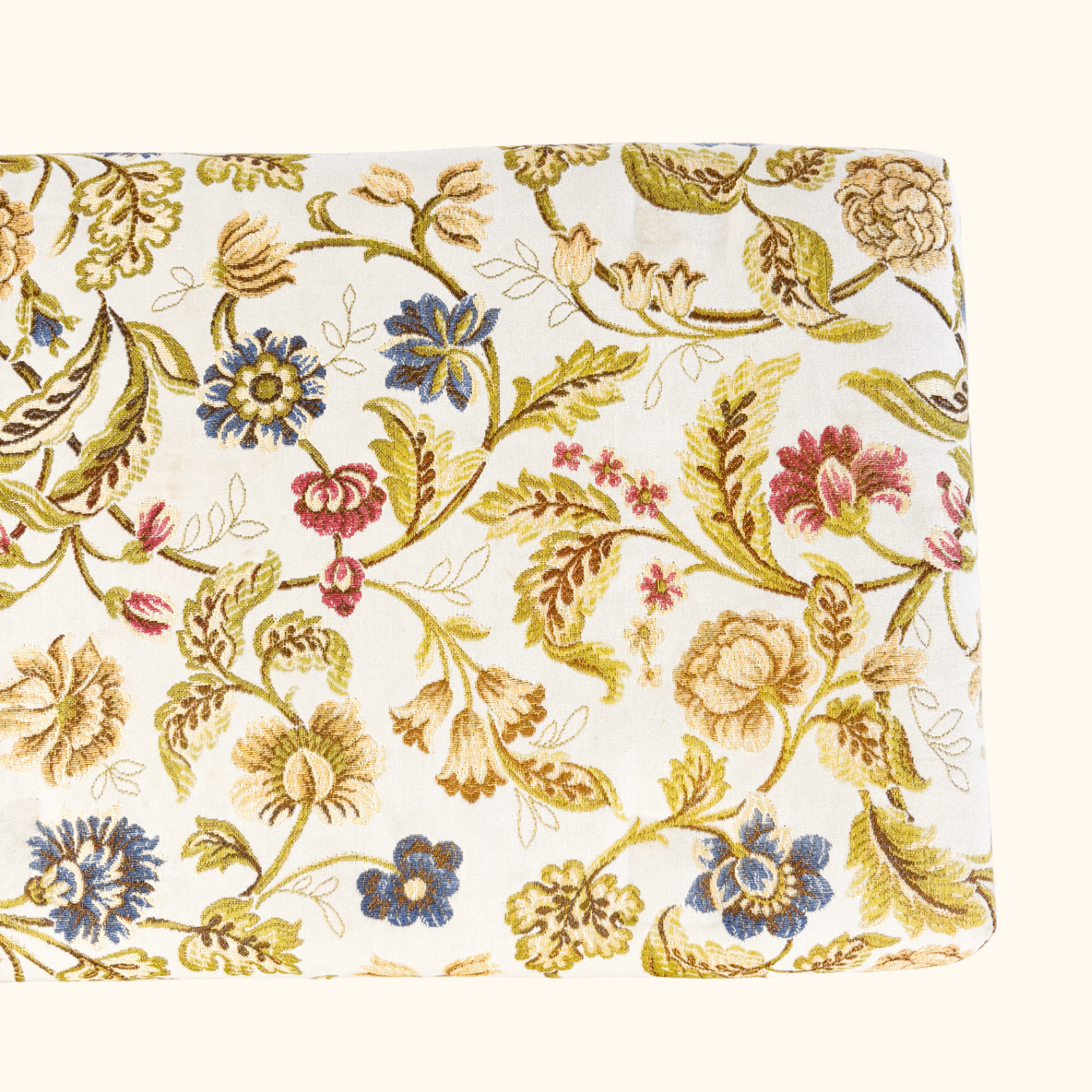 Jacquard Upholstered Footstool with Storage Sunshine Thrift