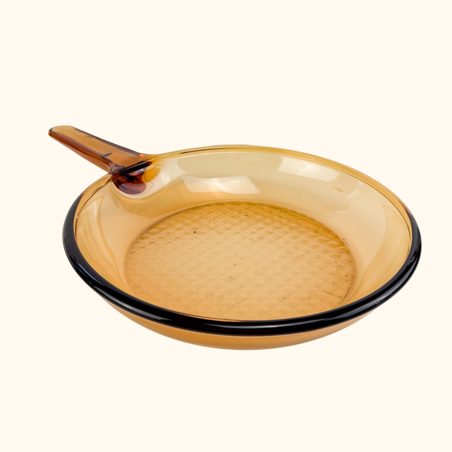 Vision Corning France Amber Glass Pan Skillet Set Vision Corning