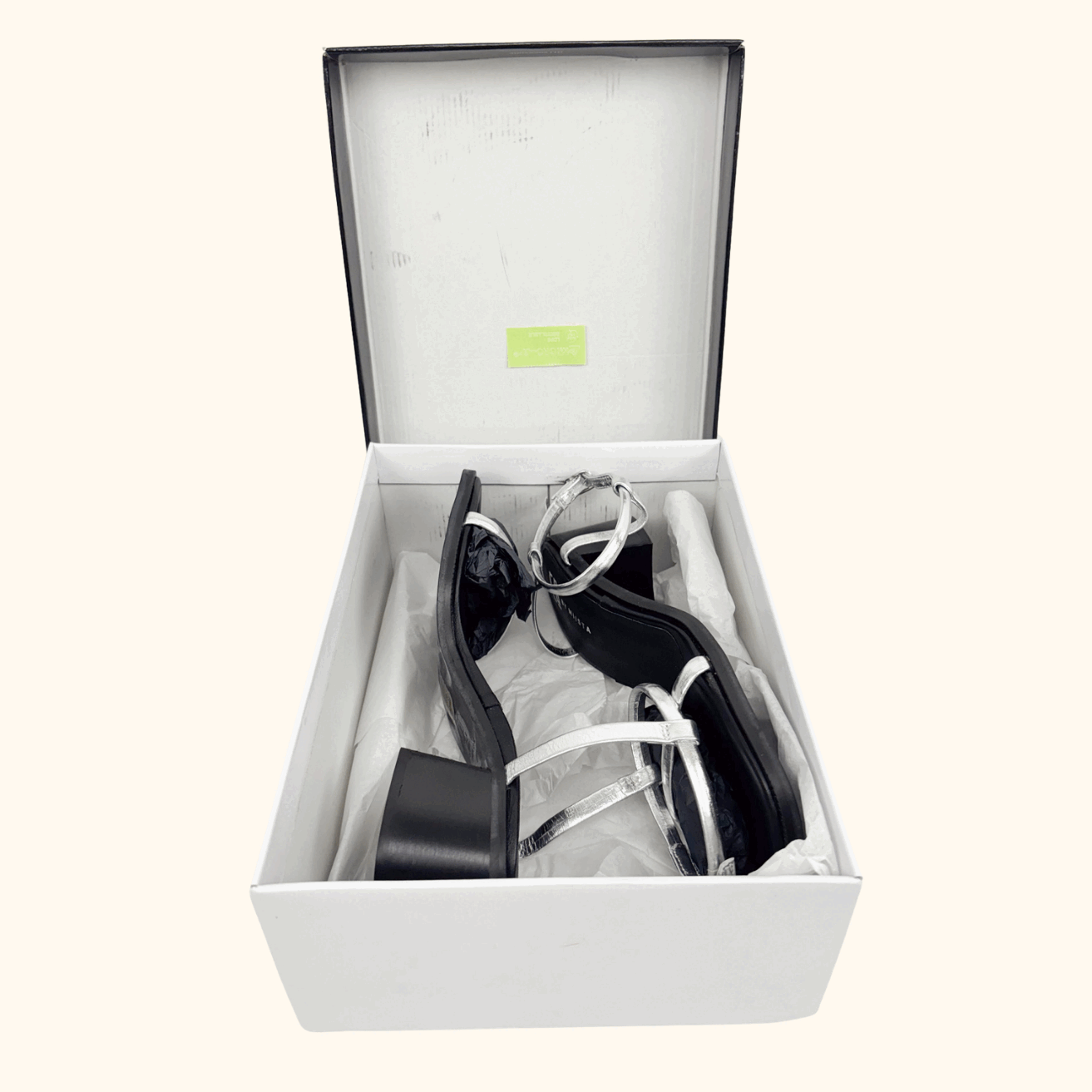 E8 By Miista Petia Silver Sandals - Size 7 Miista