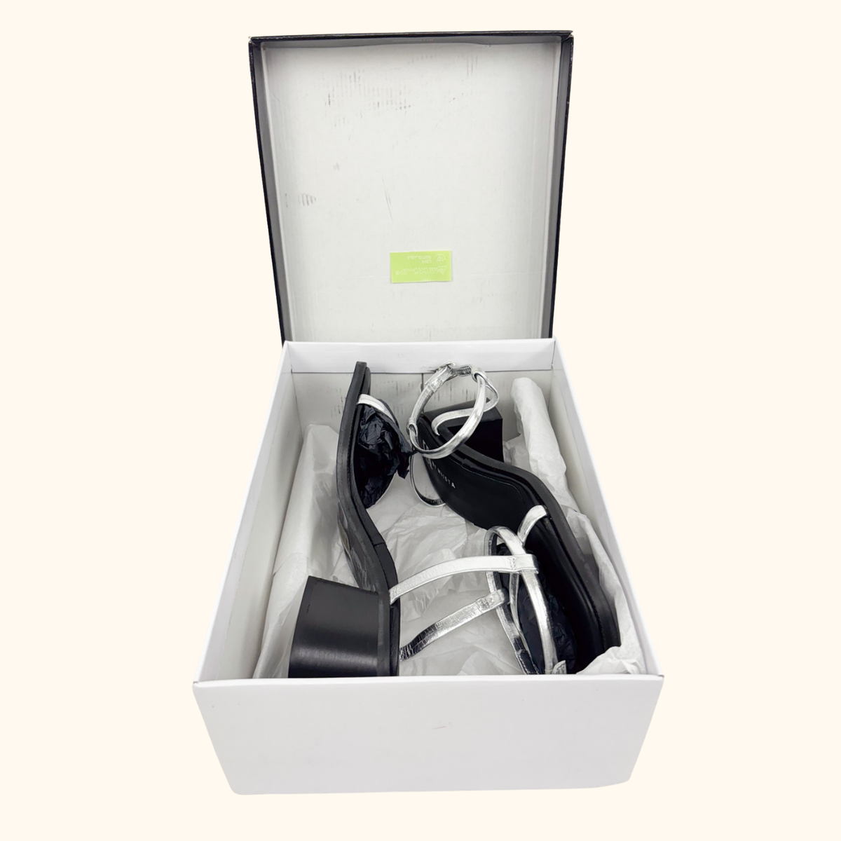 E8 By Miista Petia Silver Sandals - Size 7