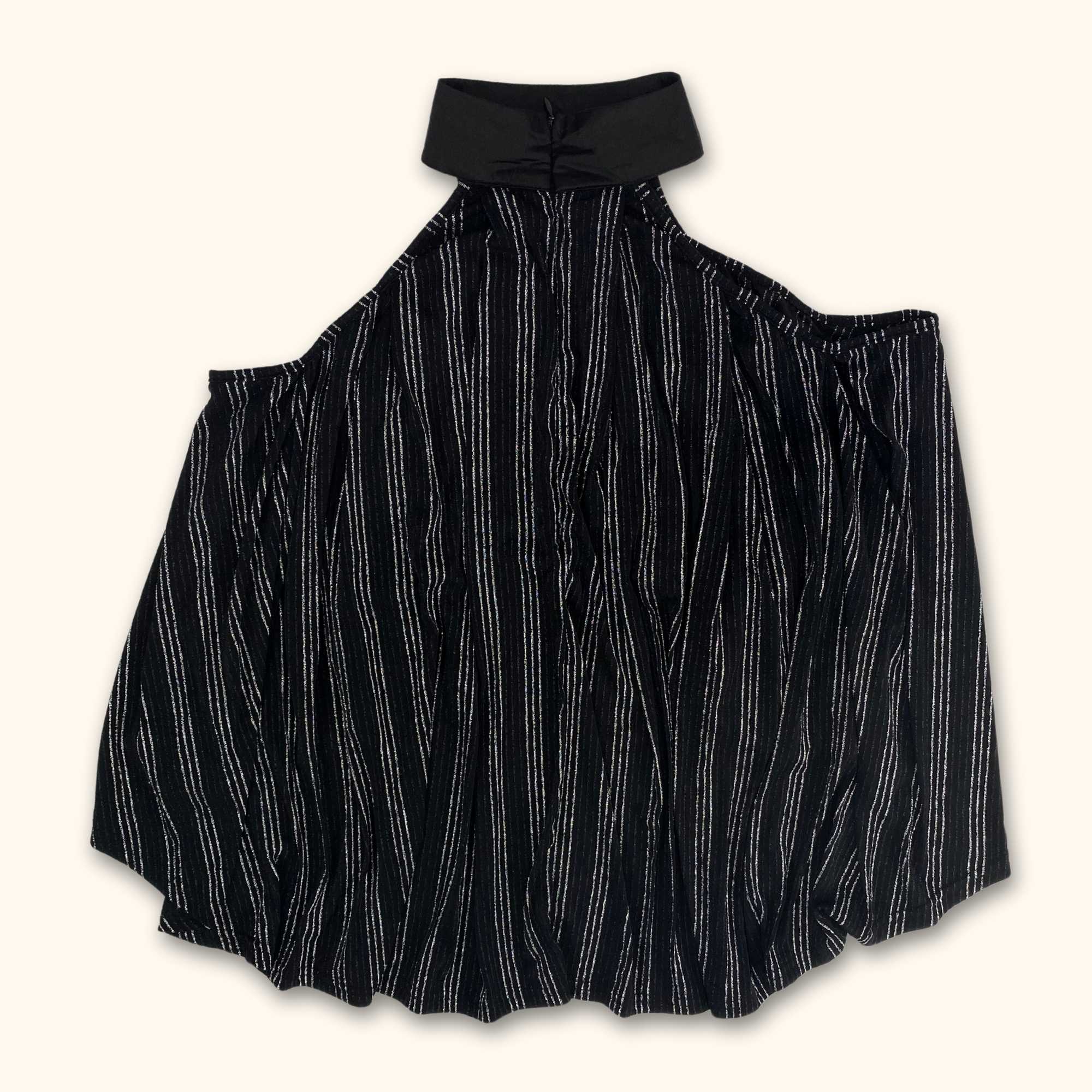 NaaNaa Sparkly Black Halter Neck Asymmetric Top - Size 6 -  - Tops