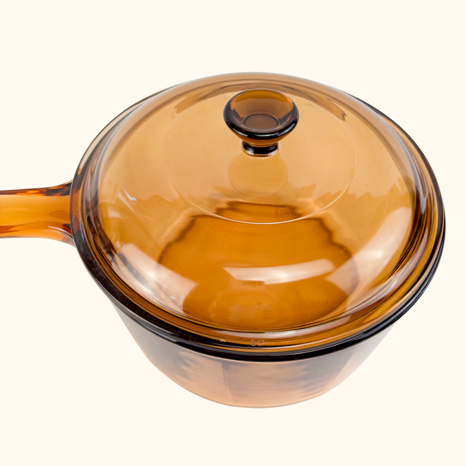 Vision Corning France Amber Glass Pan Skillet Set Vision Corning