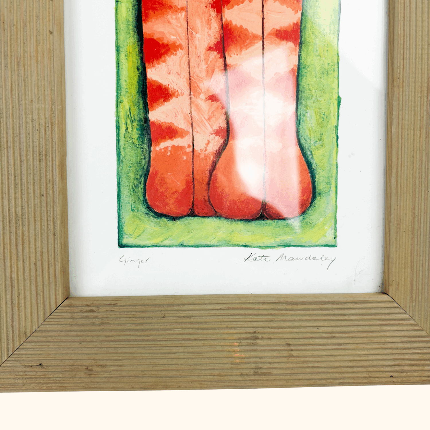 Vintage 2000s Kate Mawdsley Framed Cat and Dog Prints - Set of 3 Kate Mawdsley