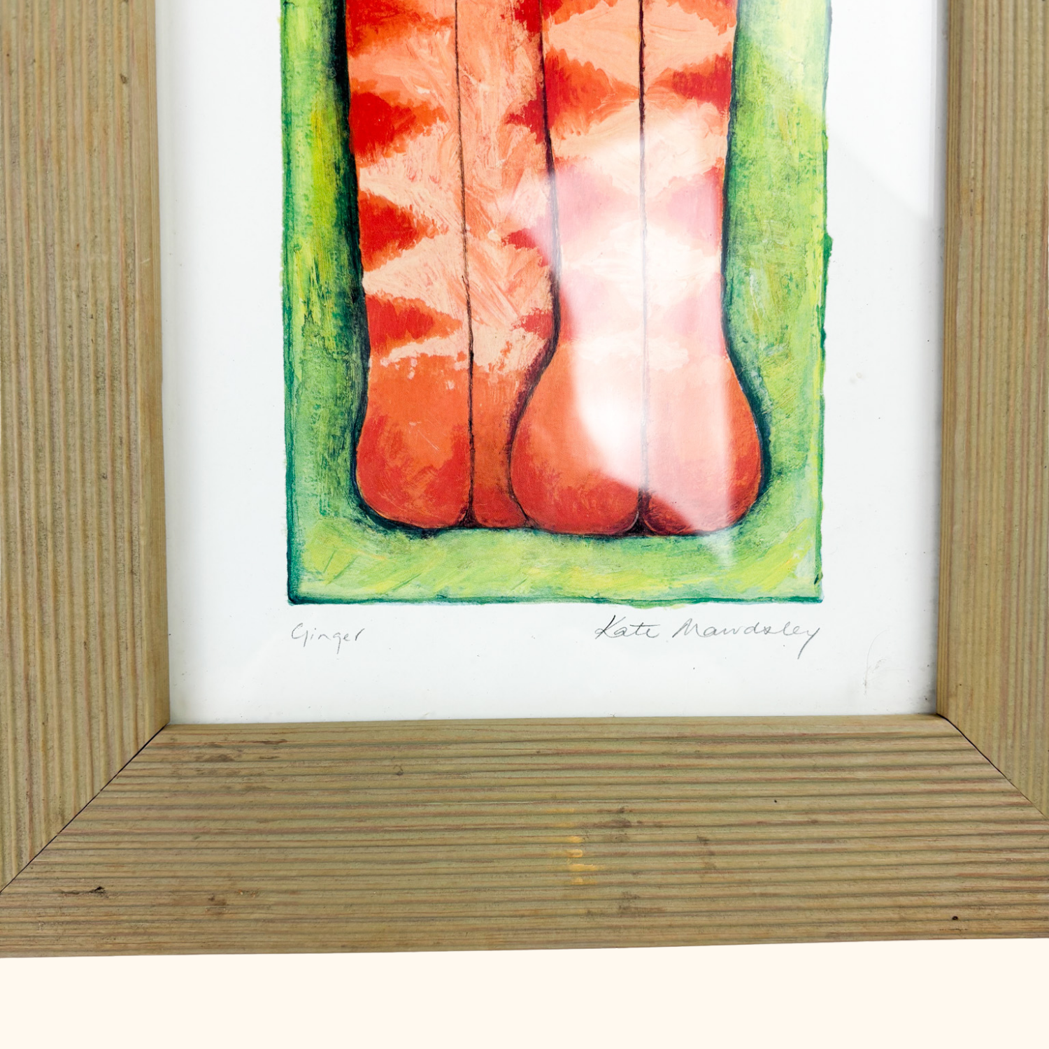 Vintage 2000s Kate Mawdsley Framed Cat and Dog Prints - Set of 3 Kate Mawdsley