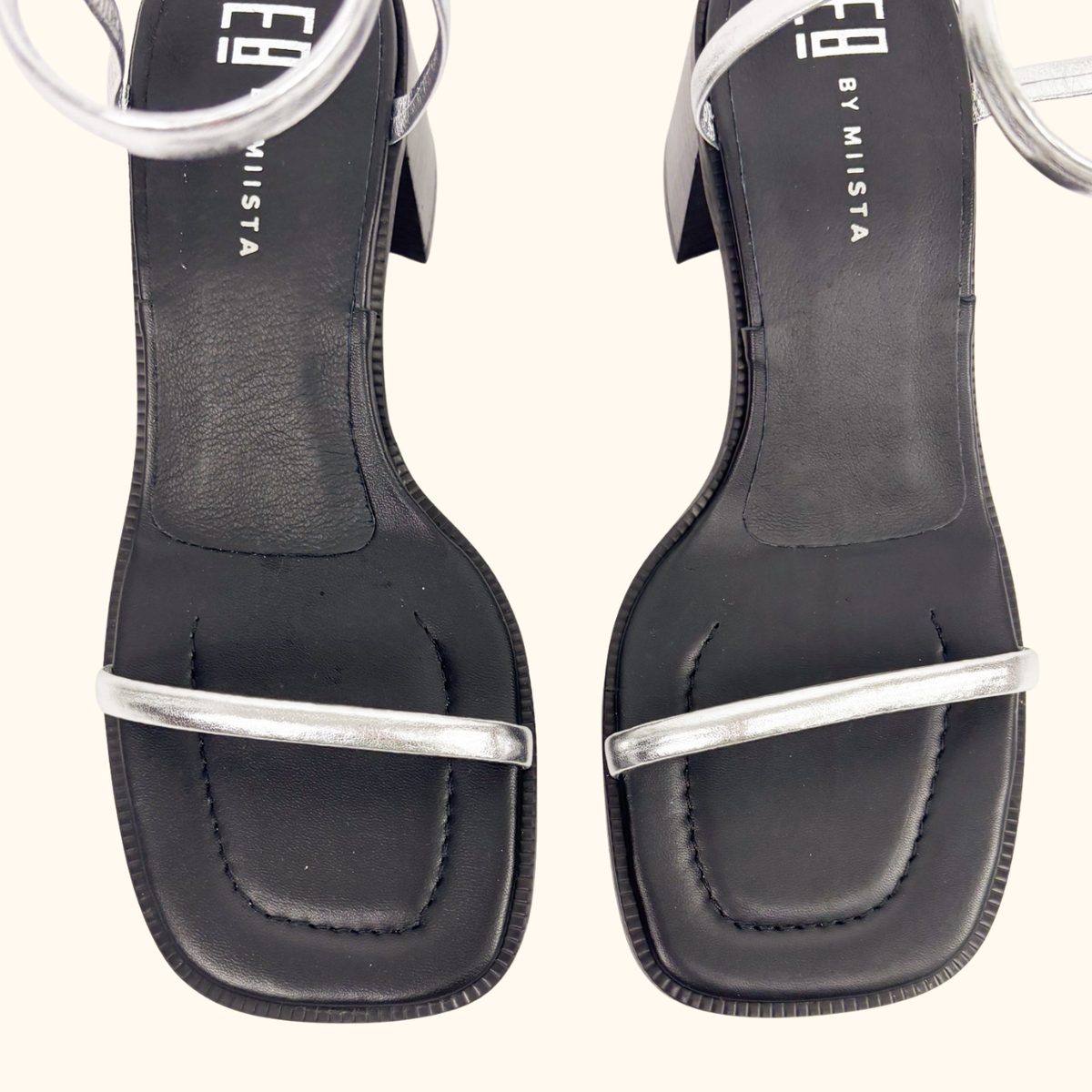 E8 By Miista Petia Silver Sandals - Size 7