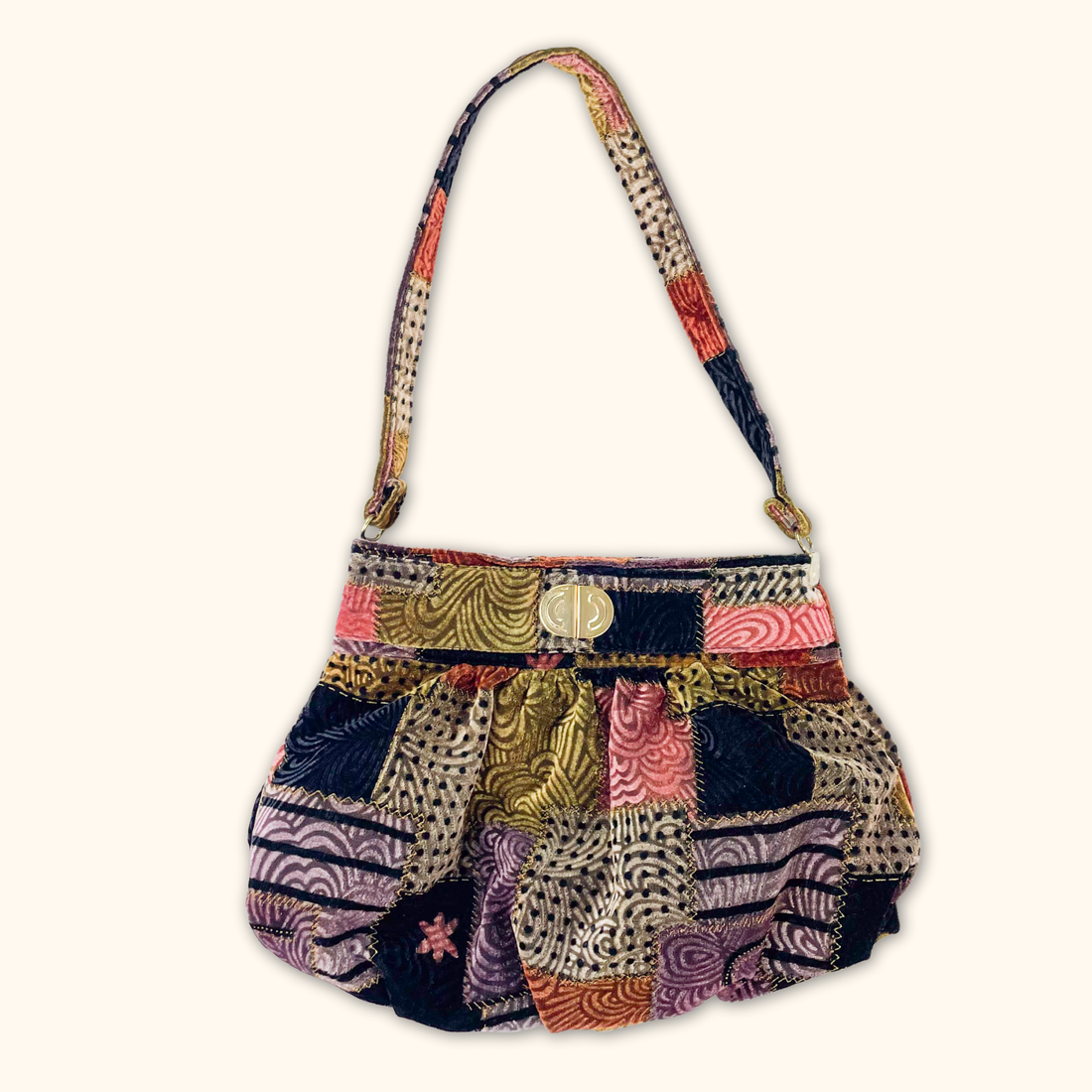 Vintage Patchwork Boho Shoulder Bag -  - Bags