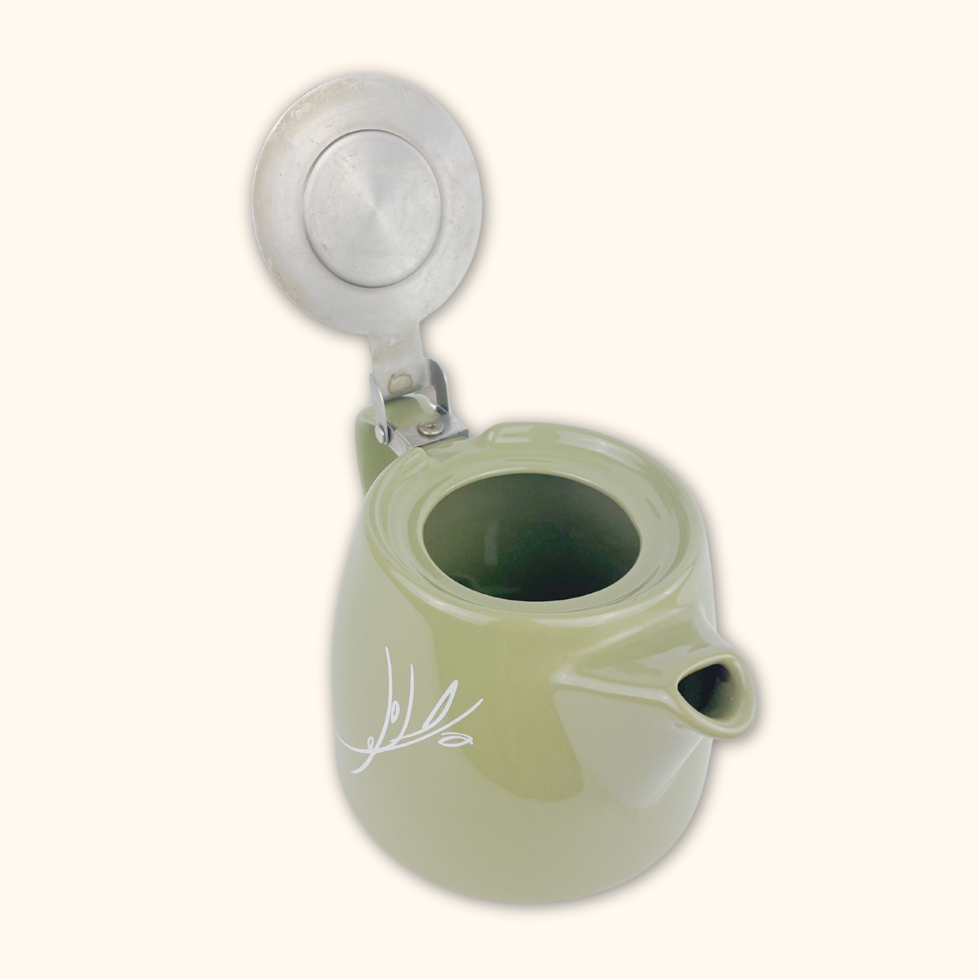 Sage Green For Life Suki Ceramic Tea Pot - - Kitchenware
