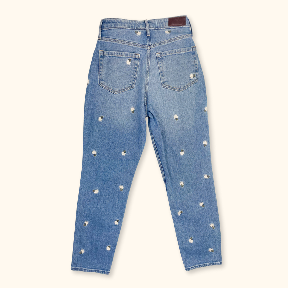 Hollister High Waist Floral Mom Jeans - Size W24