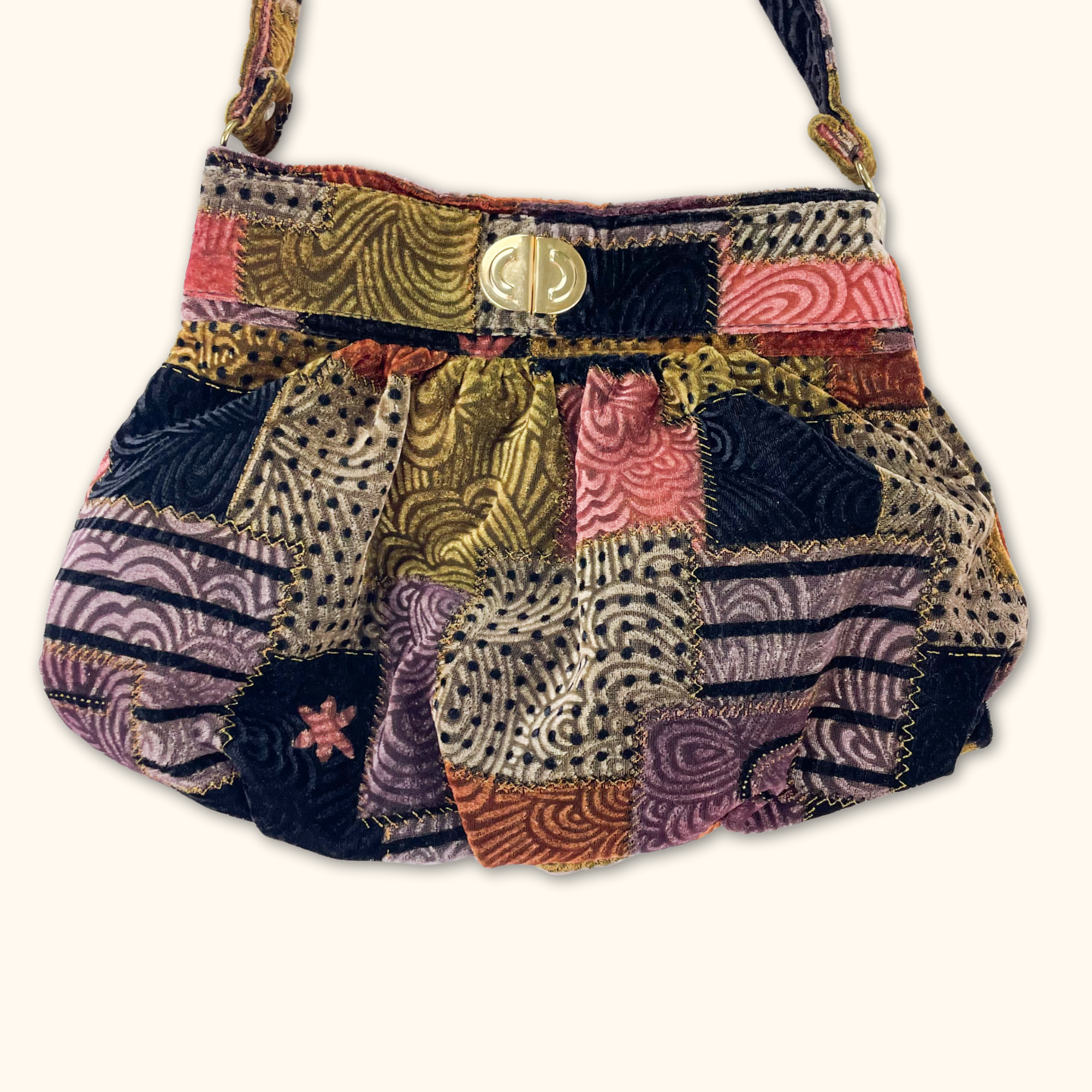 Vintage Patchwork Boho Shoulder Bag - - Bags