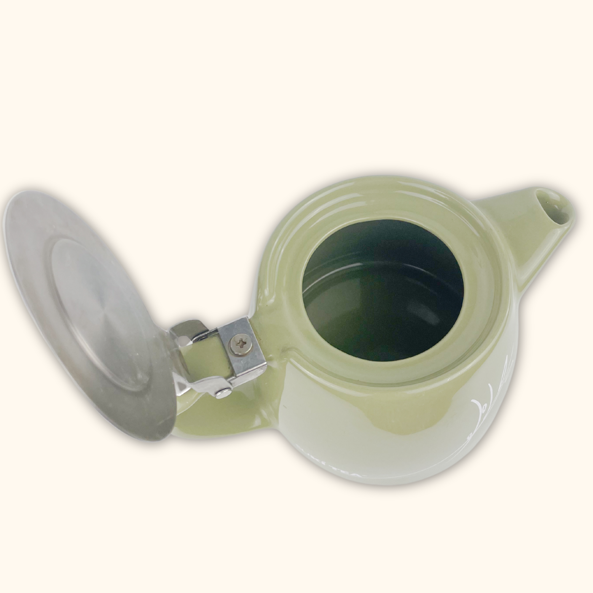 Sage Green For Life Suki Ceramic Tea Pot - - Kitchenware