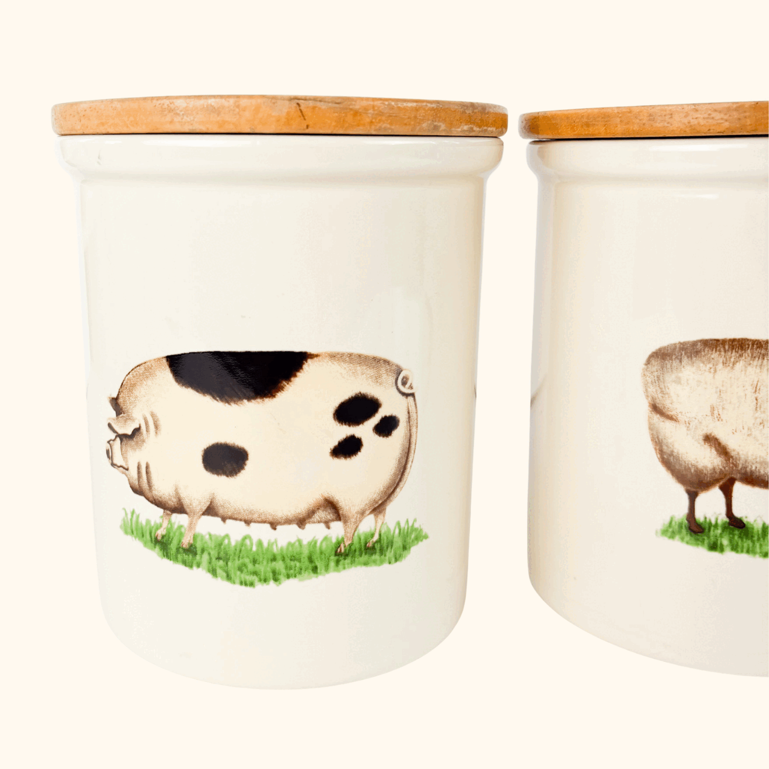 Pimpernel Farm Animal Ceramic Storage Jars Set of 3 Pimpernel
