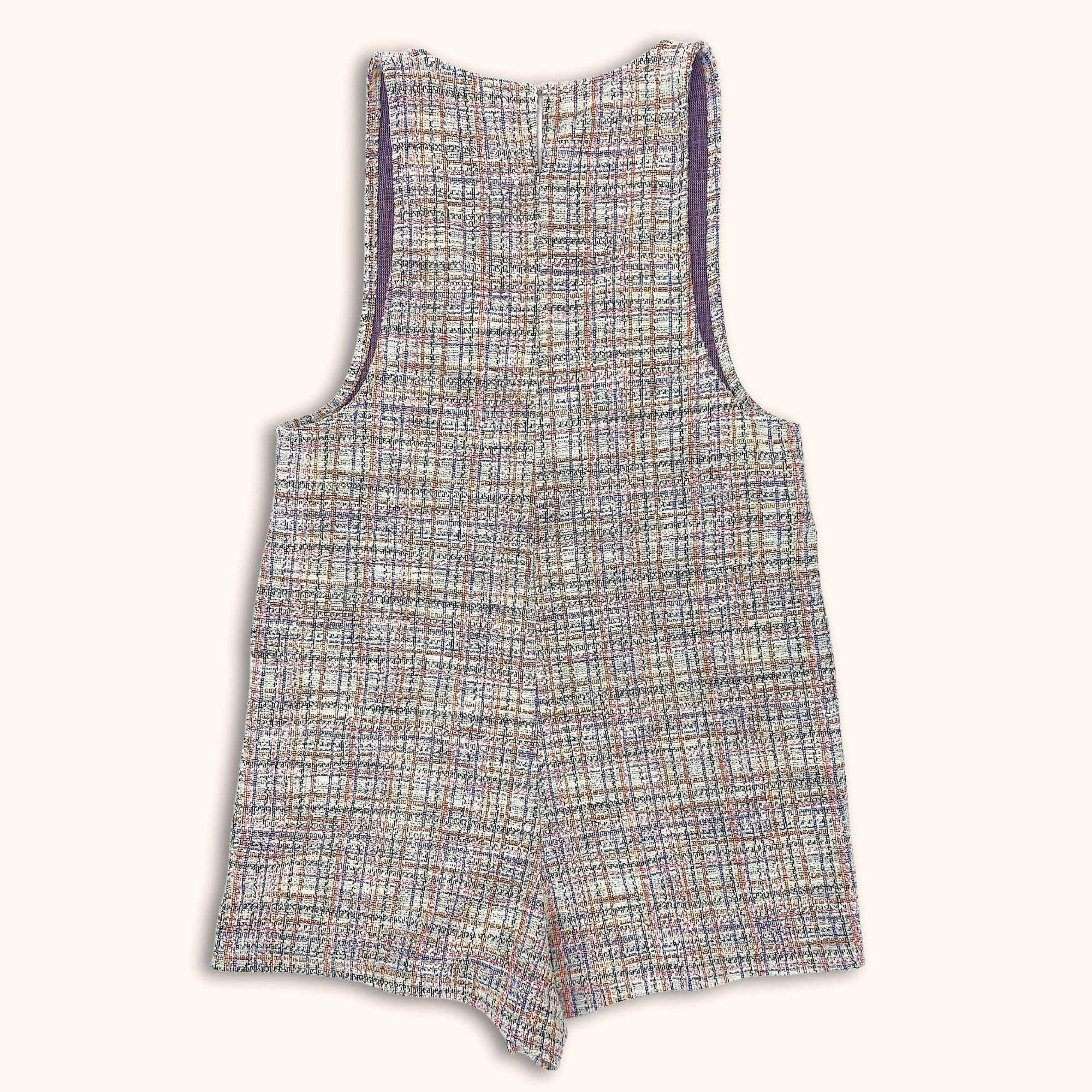 Stradivarius Tweed Look Playsuit Romper - Size 8 -  - Playsuits