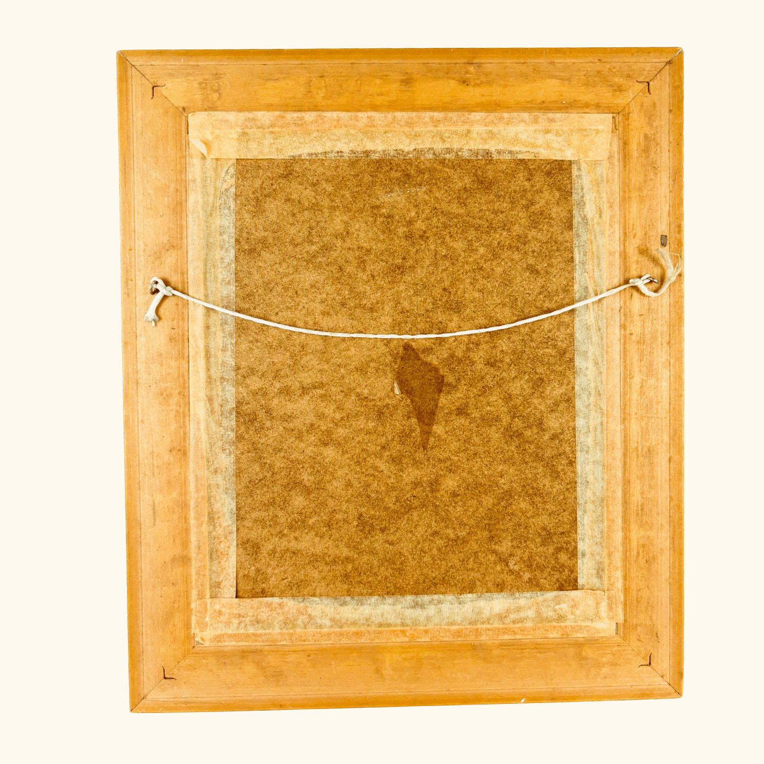 Gold Wood Rectangle Rope Chunky Wall Mirror - - Mirrors