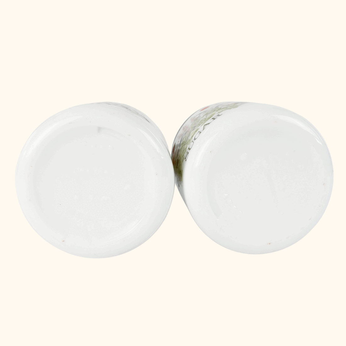 Vintage 1980s CLP Milk Glass Tea Sugar Jars Sunshine Thrift