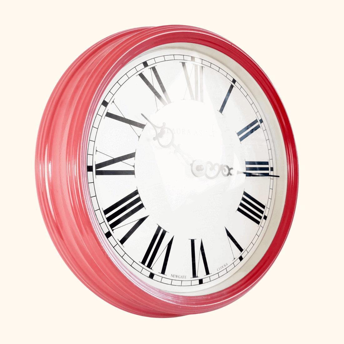 Laura Ashley Pink Newgate Roman Numerals Wall Clock Laura Ashley