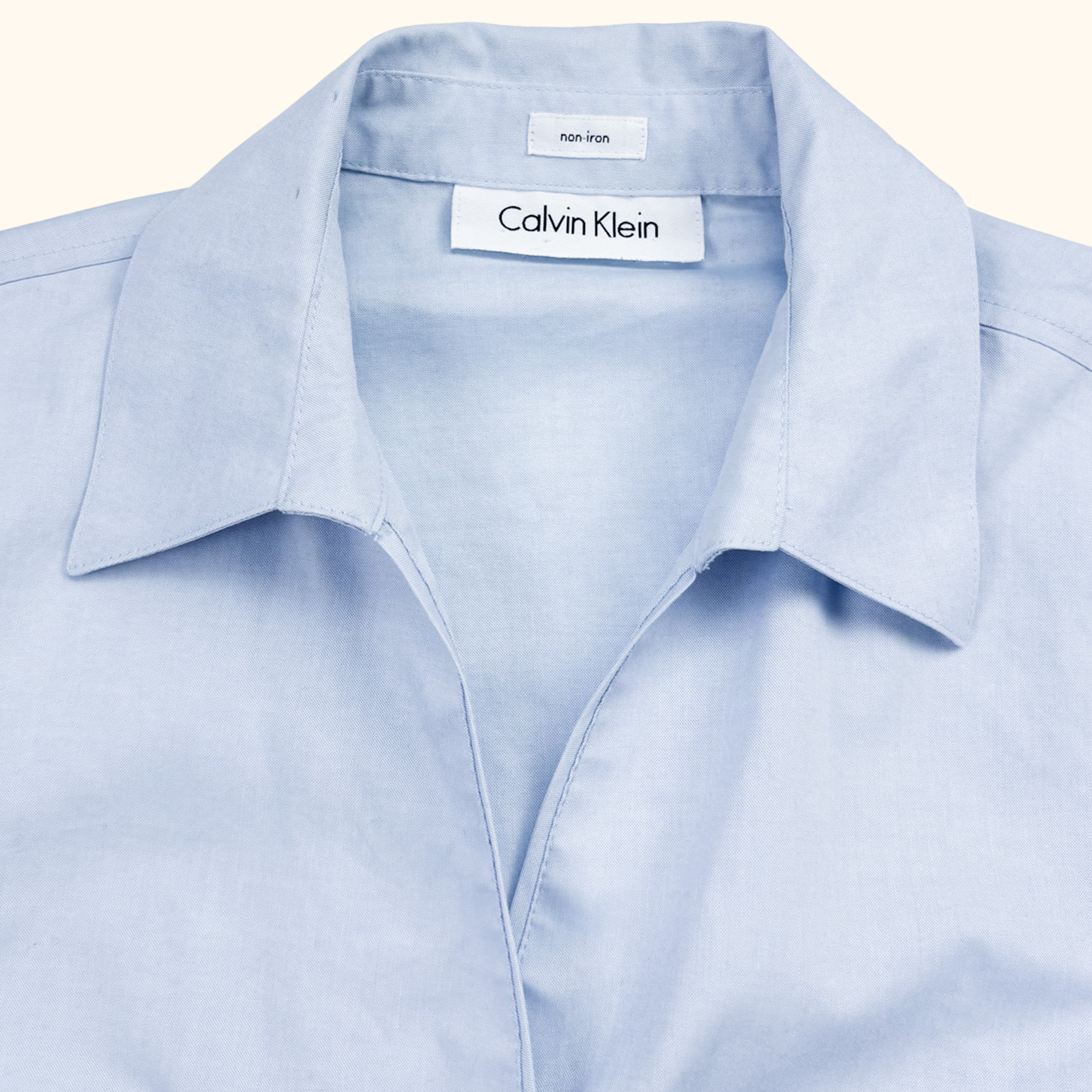 Calvin Klein Light Blue Long Sleeve Fitted Shirt - Size Small Calvin Klein