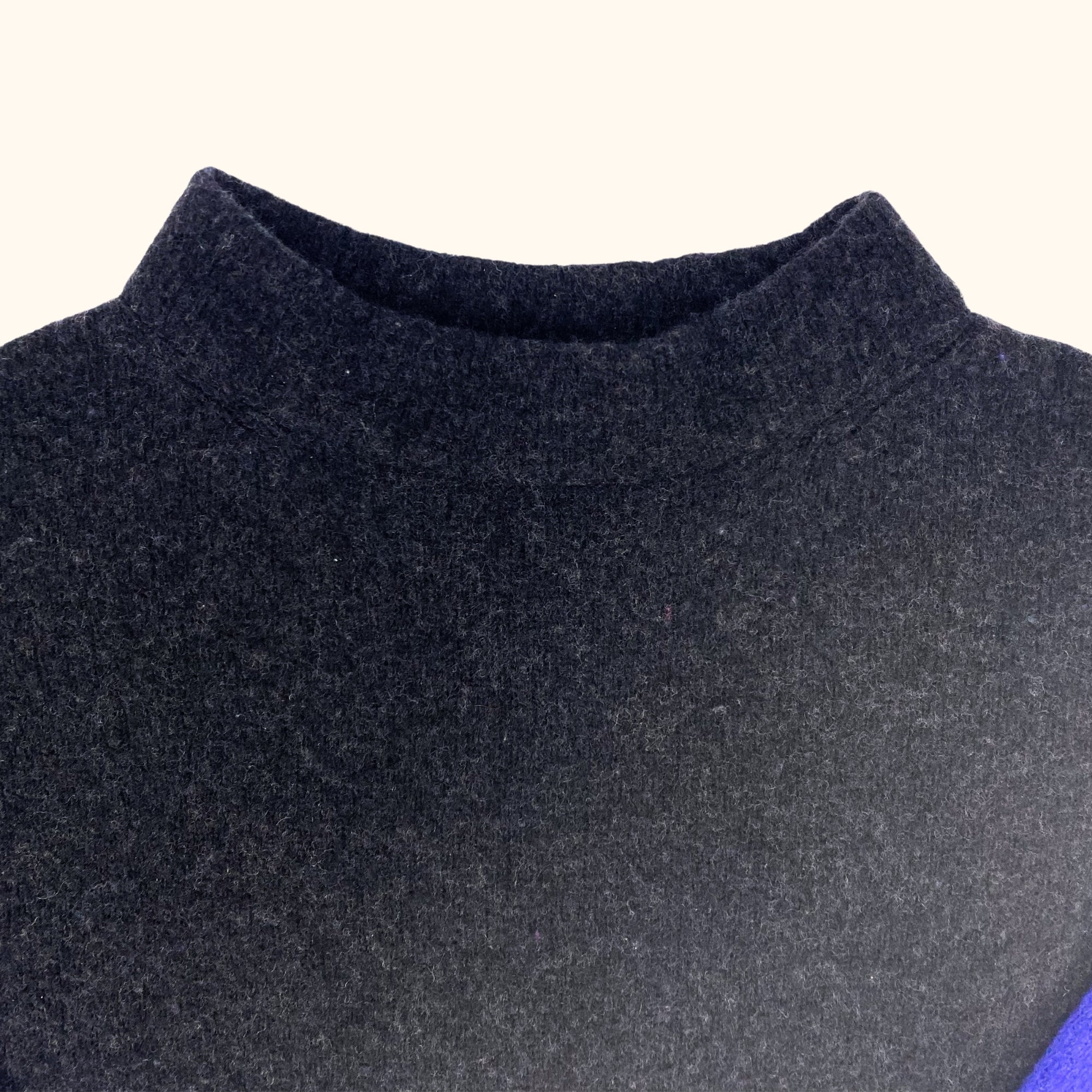 Luisa Cerano Long Sleeve Dark Grey Wool Jumper - Size 12 - - Jumpers