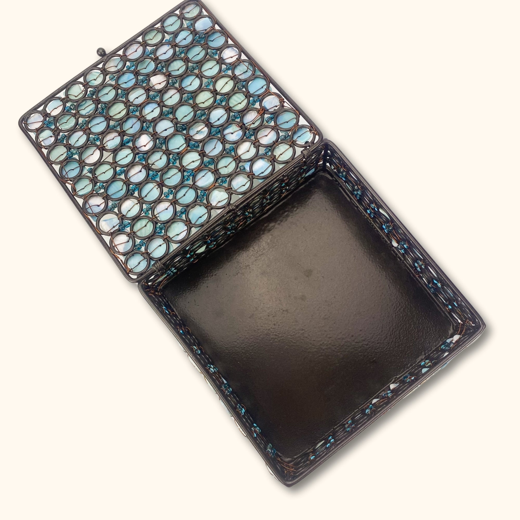 Shell Metal Trinket Jewellery Box -  - Decoration