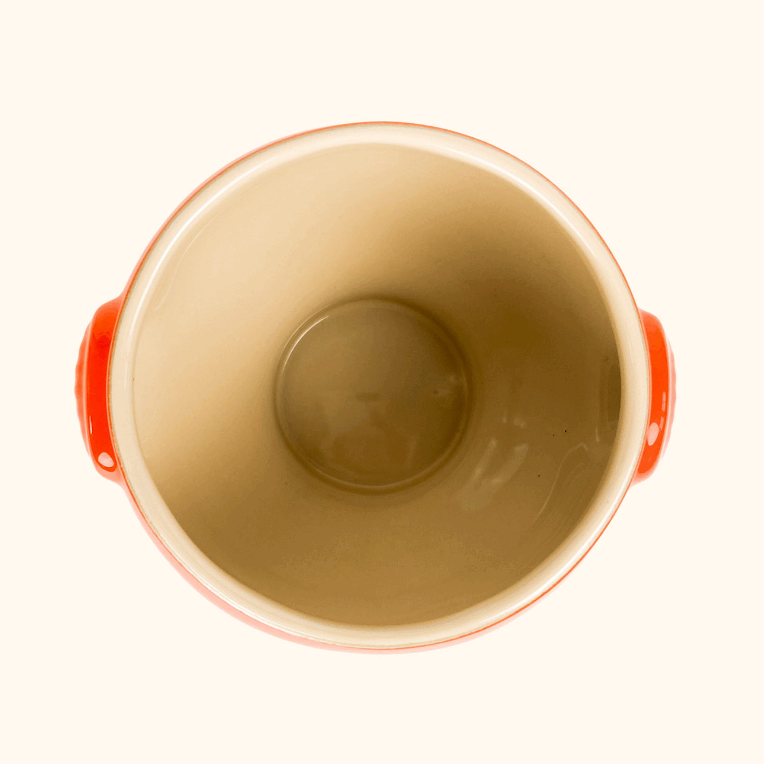 Le Creuset Volcanic Orange Stoneware Soup Bowl - - Kitchenware