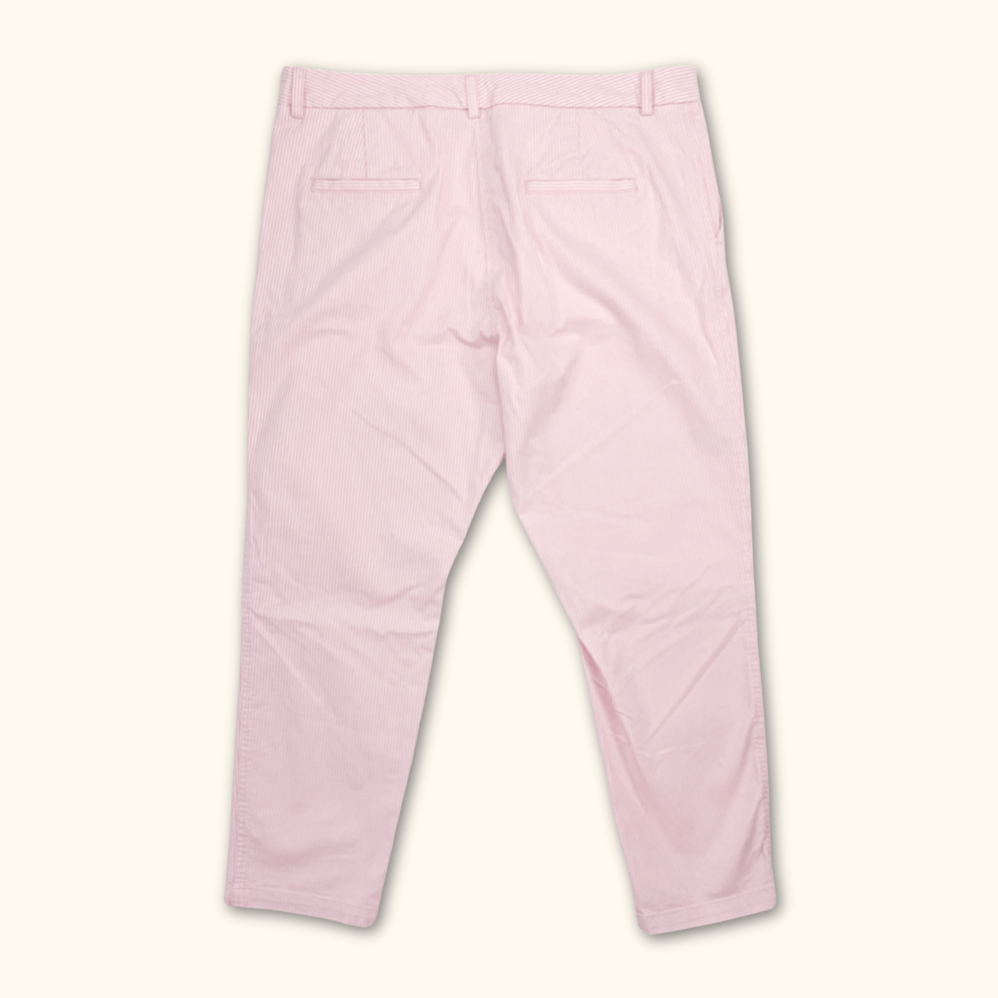 M&S Pink Pinstripe Tailored Trousers - Size 16 M&S