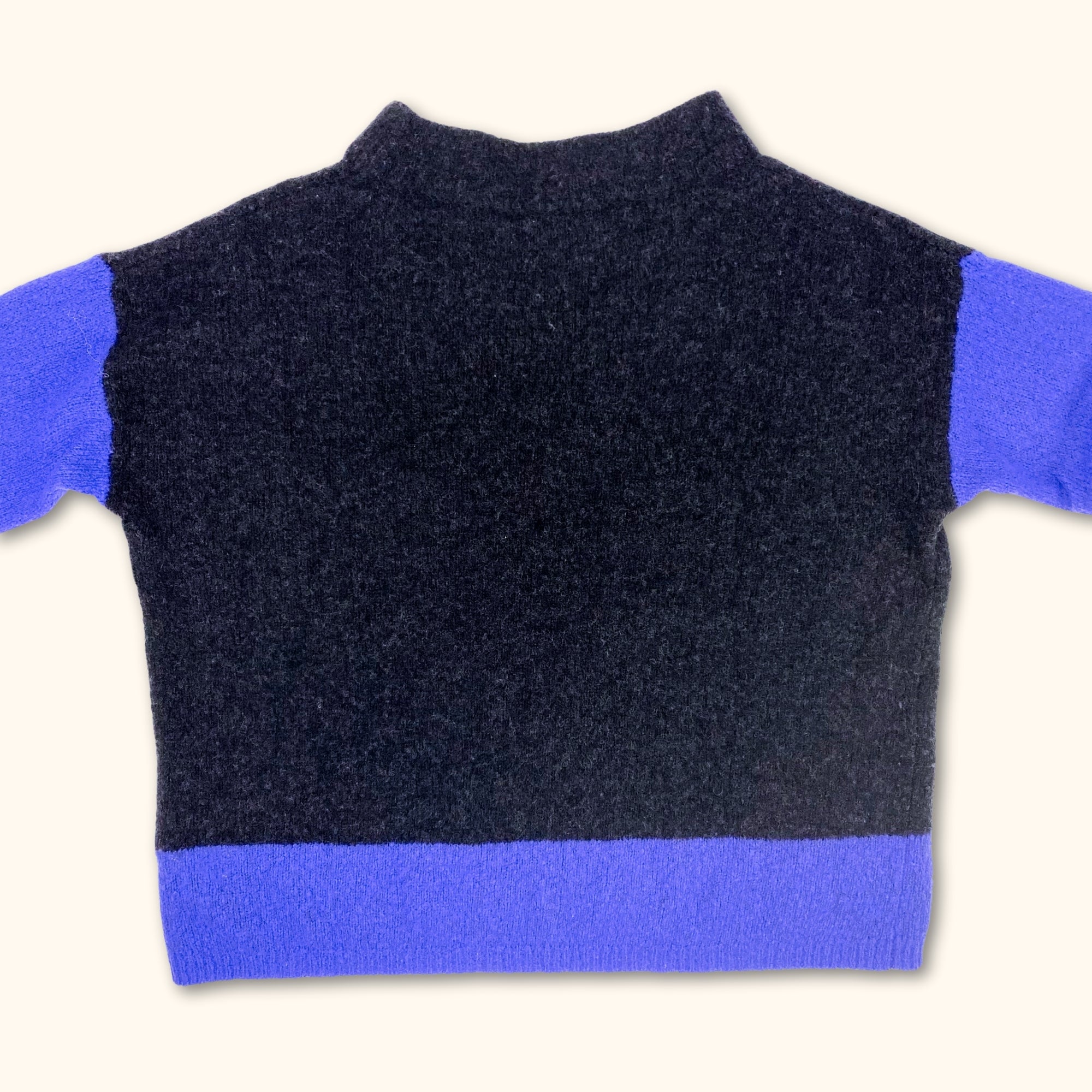 Luisa Cerano Long Sleeve Dark Grey Wool Jumper - Size 12 - - Jumpers