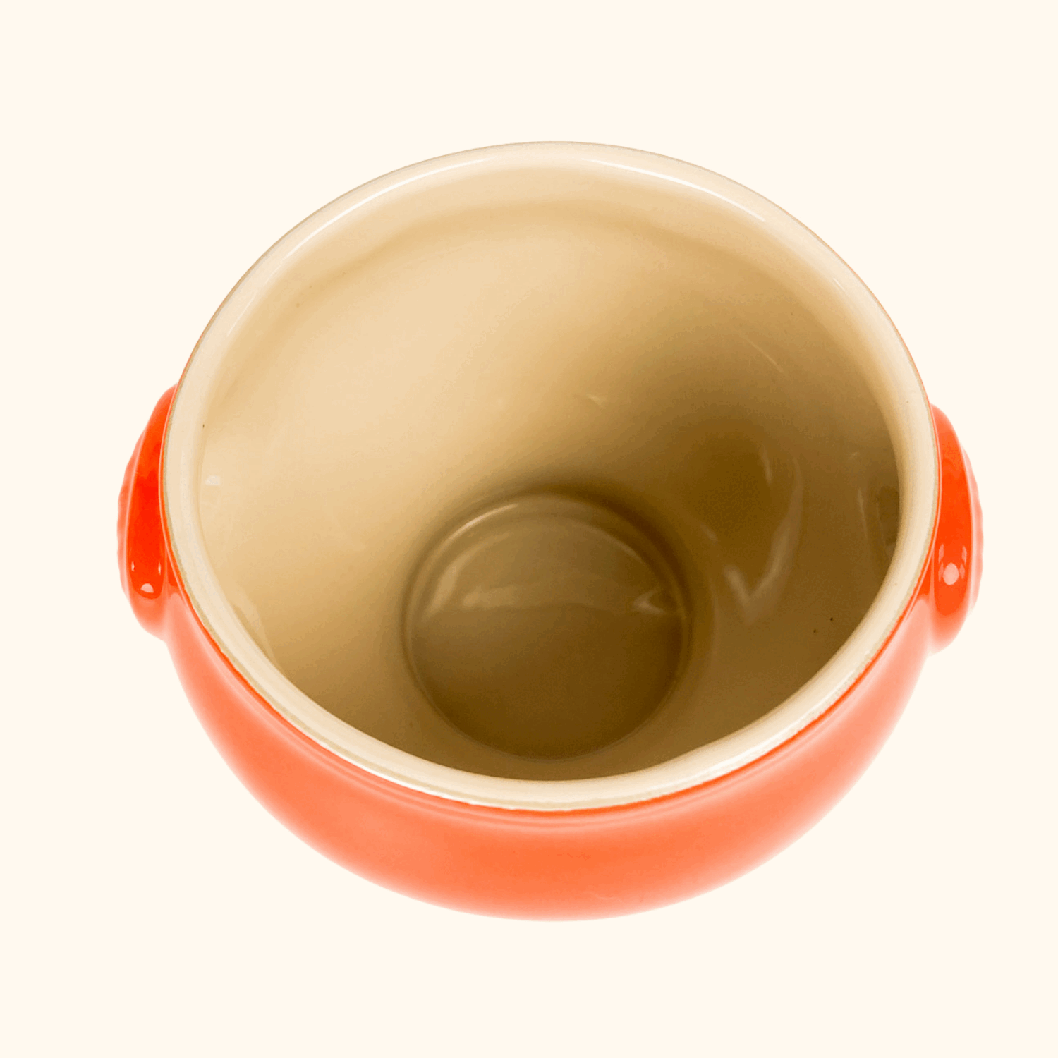 Le Creuset Volcanic Orange Stoneware Soup Bowl - - Kitchenware