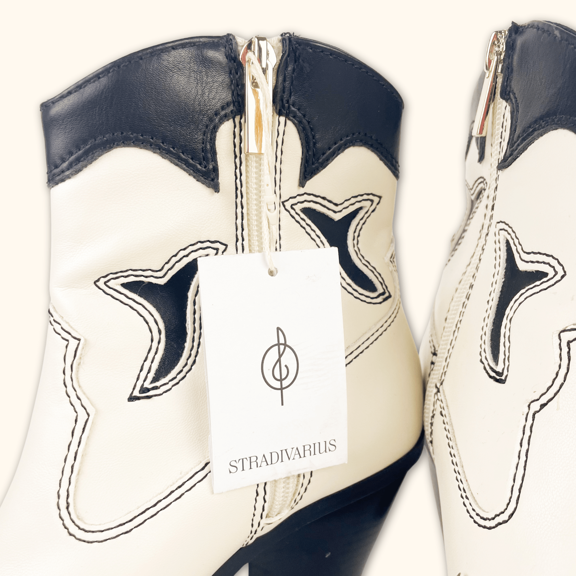 Stradivarius Cowboy Ankle Boots - Size 4 Stradivarius