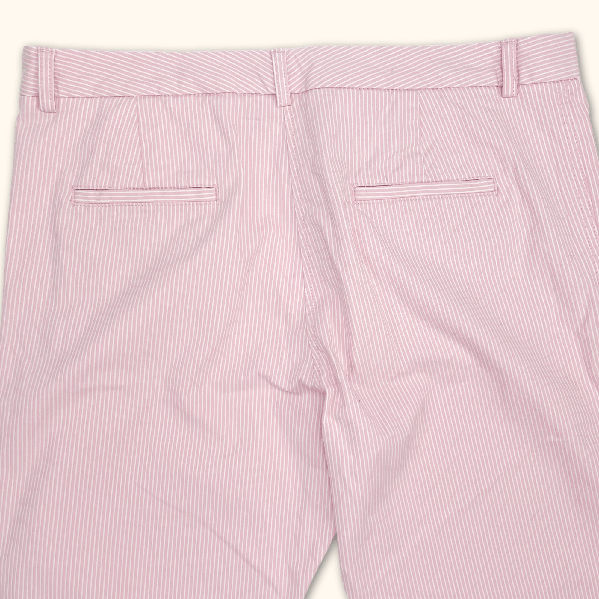 M&S Pink Pinstripe Tailored Trousers - Size 16 M&S