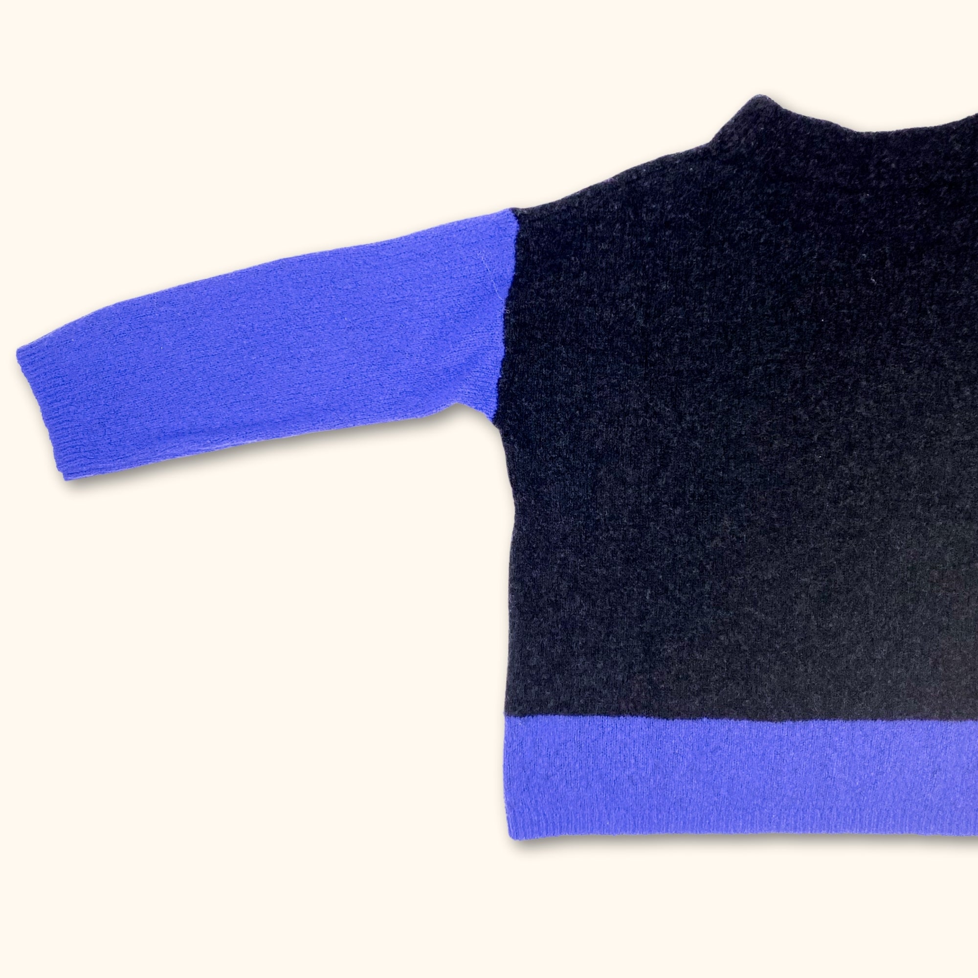 Luisa Cerano Long Sleeve Dark Grey Wool Jumper - Size 12 - - Jumpers