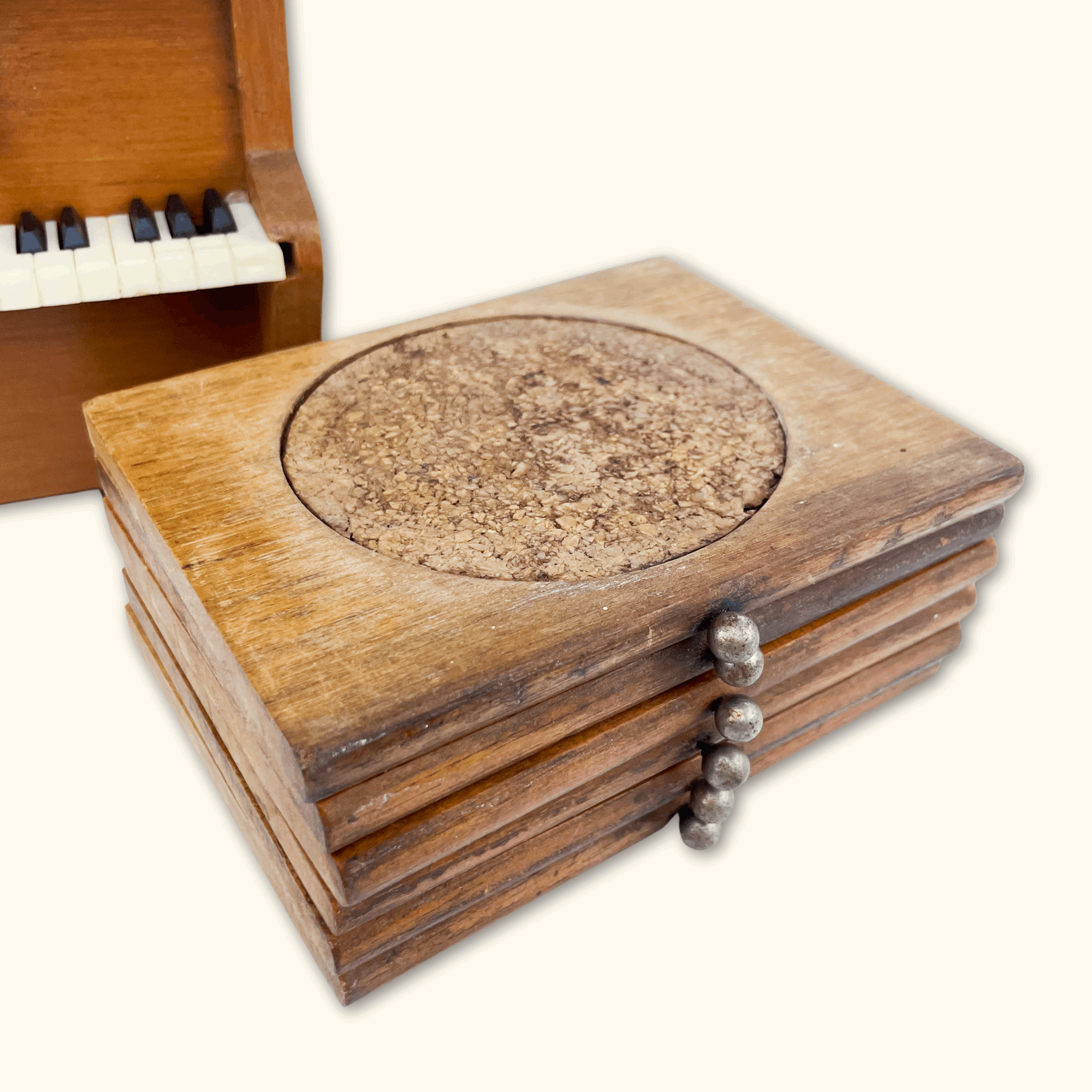 Wooden Piano Coaster Set - - Mats & coasters
