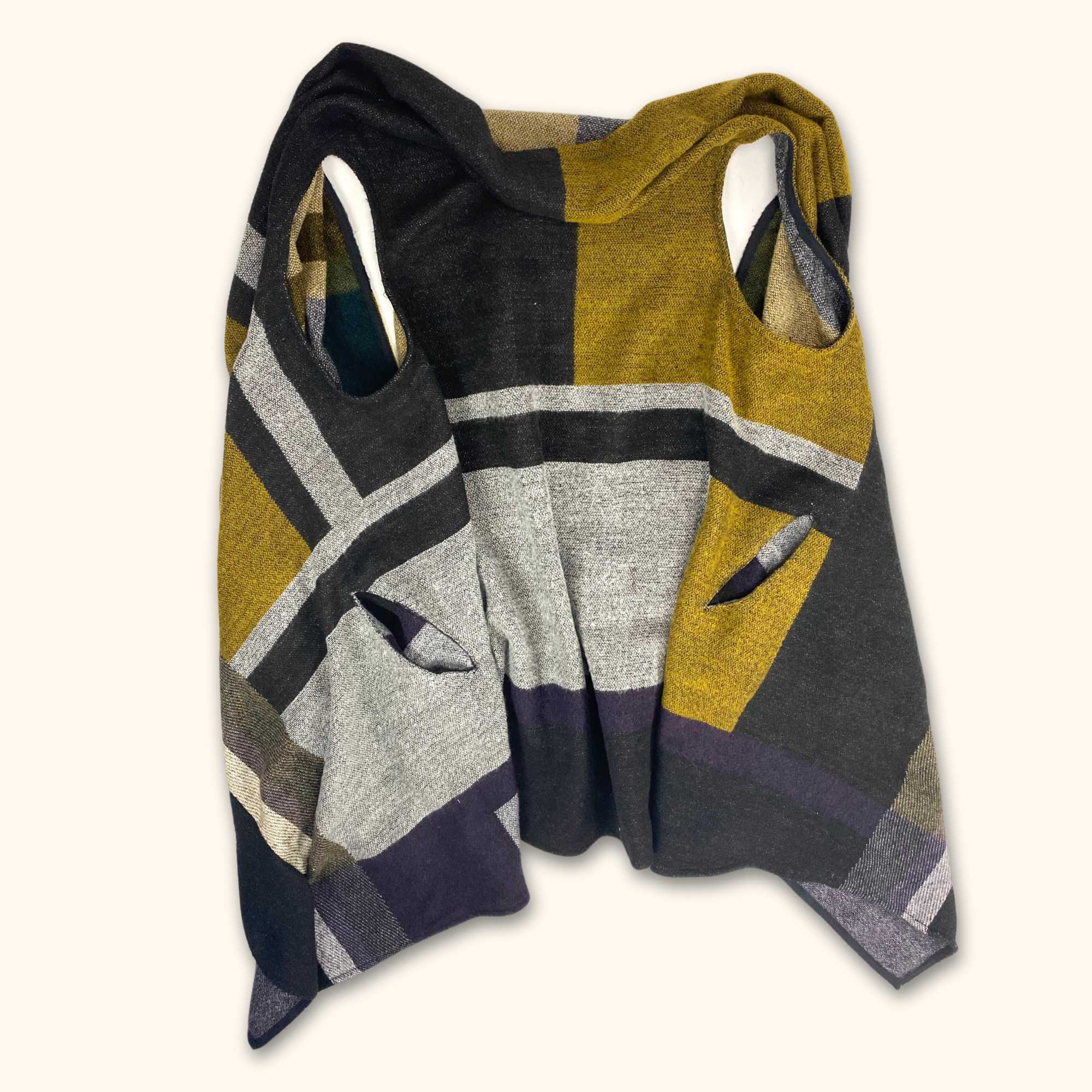 River Island Wool Blend Longline Kimono - Size Medium -  - Coats & jackets