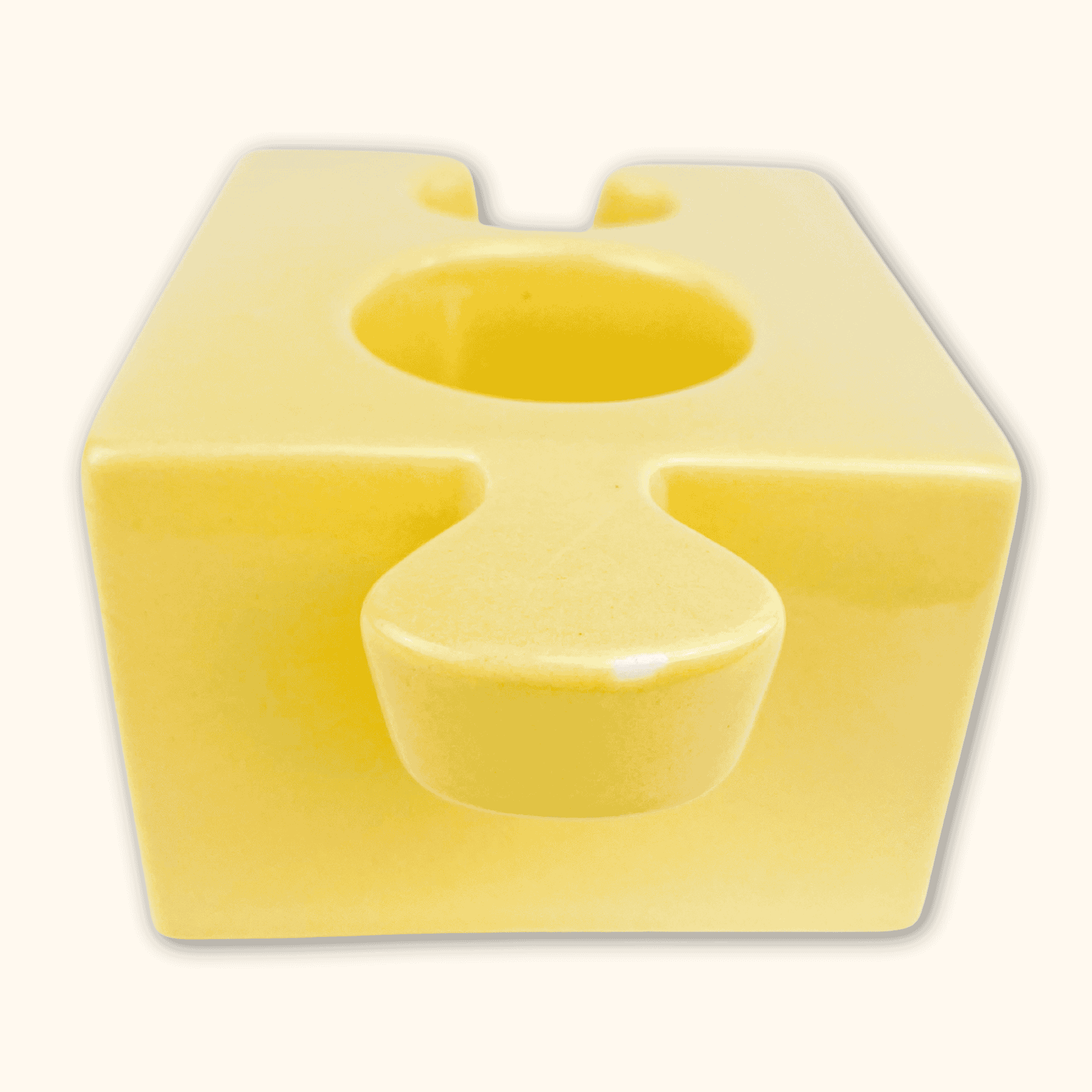 Jigsaw Puzzle Novelty Candle Holder - Set of 3 Sunshine Thrift